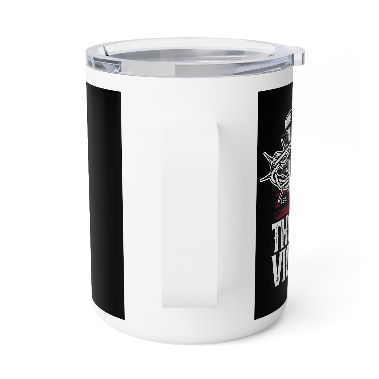 "Thorns & Victory" Unisex Insulated Coffee Mug, 10oz - The Shield of Light