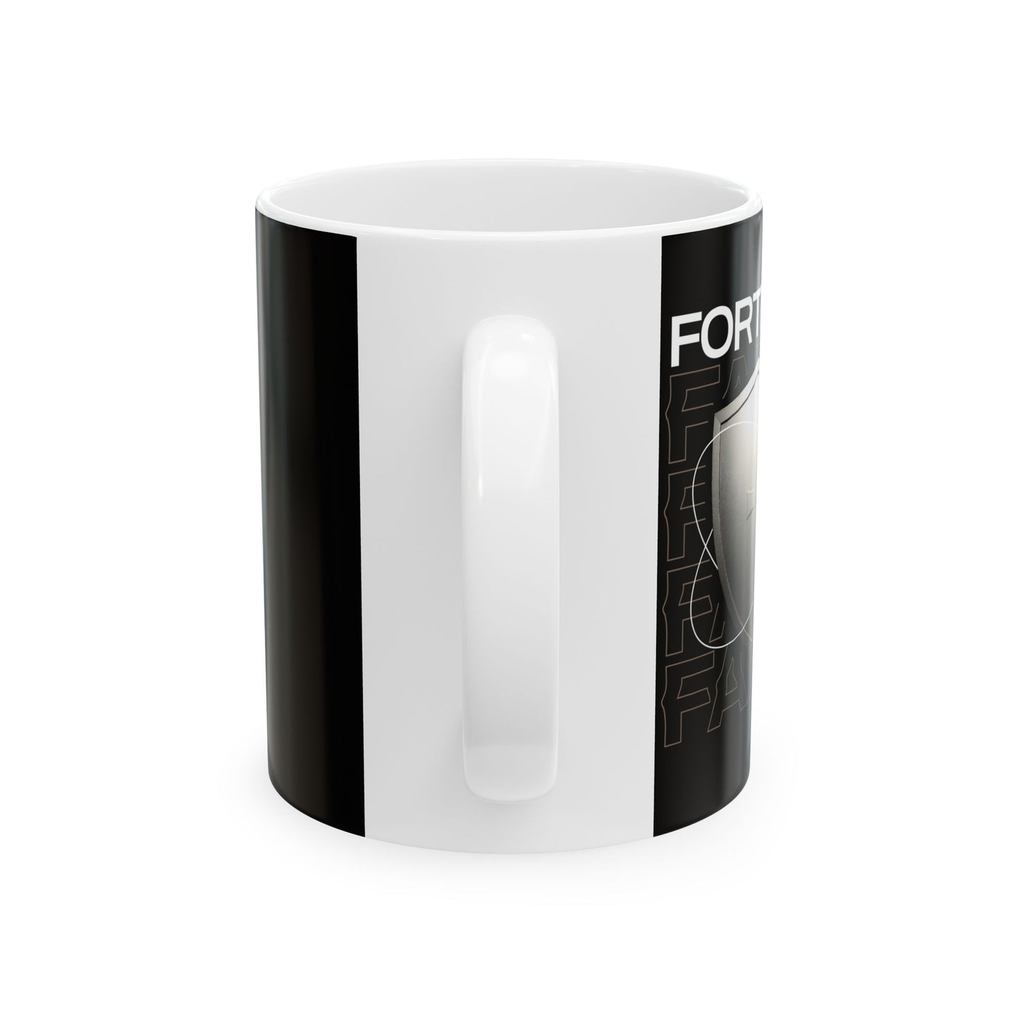 "Fortified In Faith " Unisex Ceramic Mug 11oz/15oz, - The Shield of Light