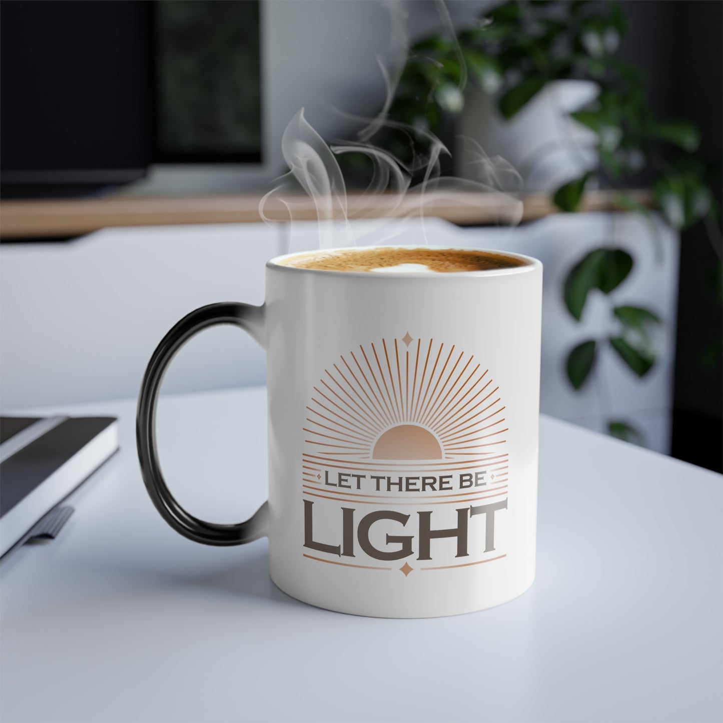 "Let There Be Light" Unisex 11oz Coffee Color Morphing Mug - The Shield of Light