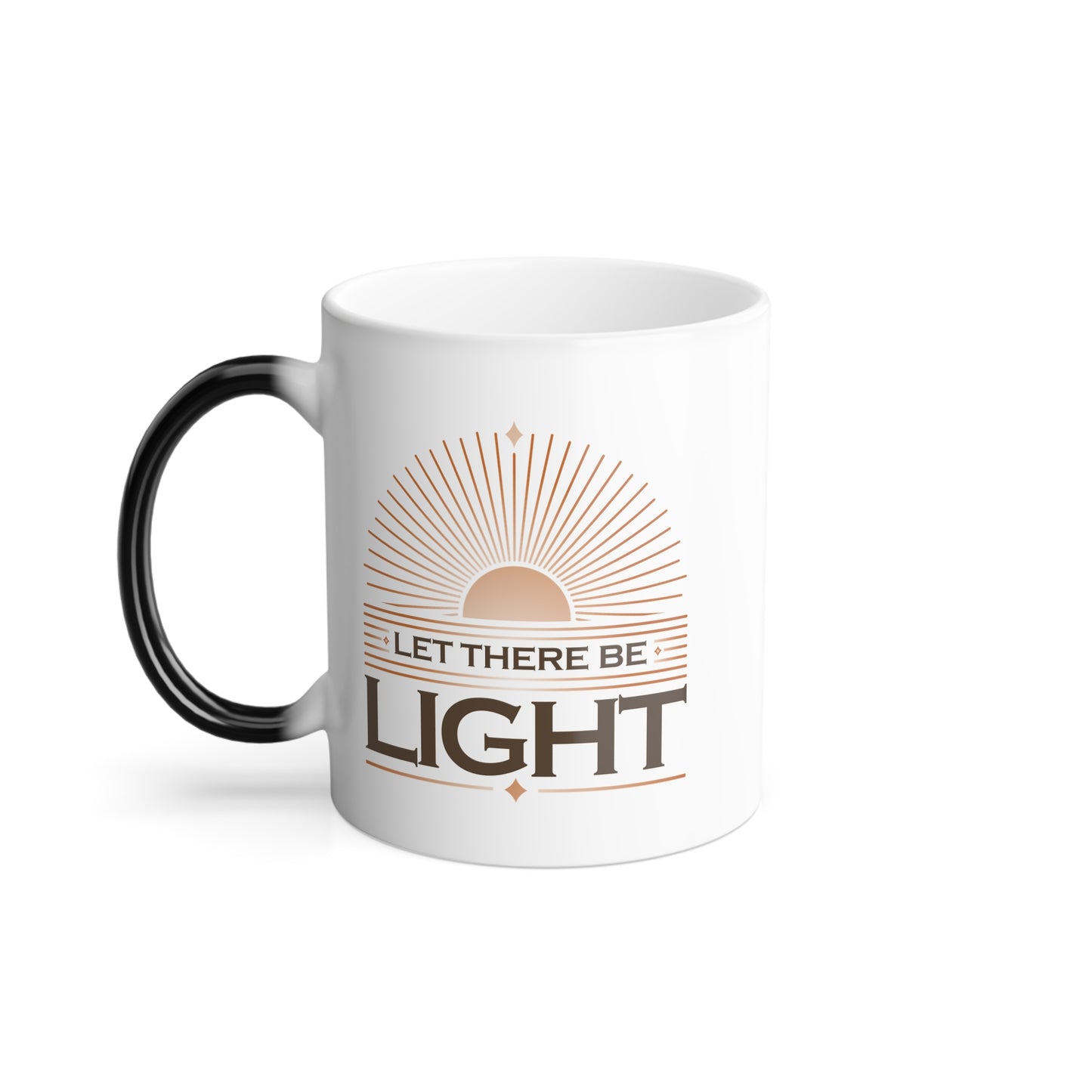 "Let There Be Light" Unisex 11oz Coffee Color Morphing Mug - The Shield of Light