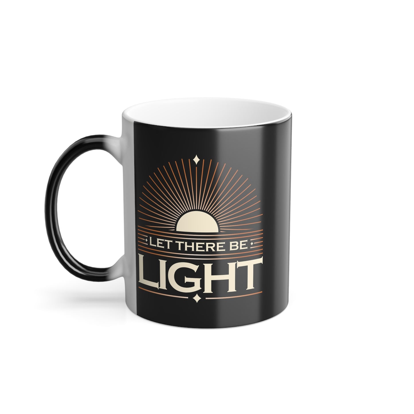 "Let There Be Light" Unisex 11oz Coffee Color Morphing Mug - The Shield of Light