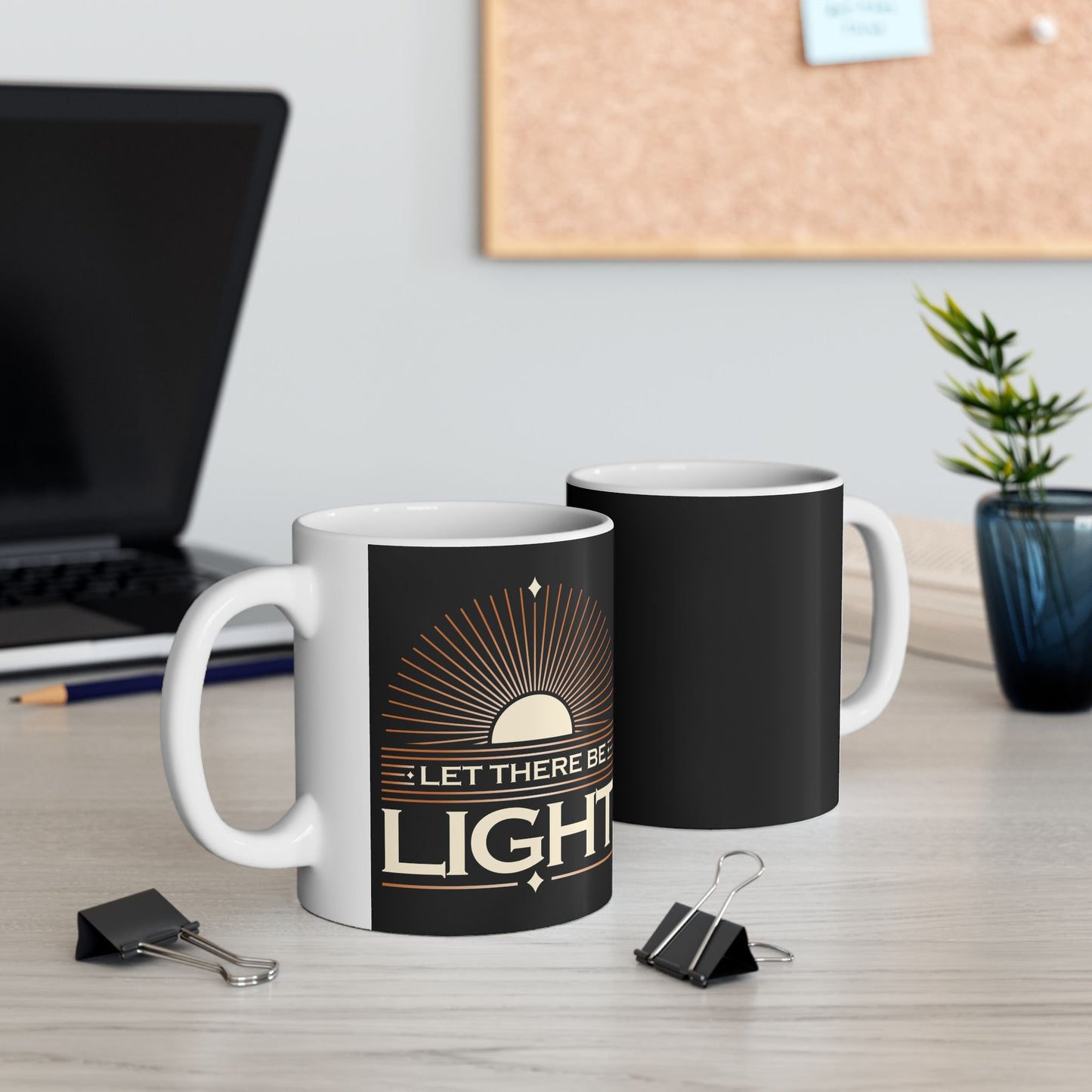 "Let There Be Light" Unisex Ceramic Mug 11oz/15oz, - The Shield of Light