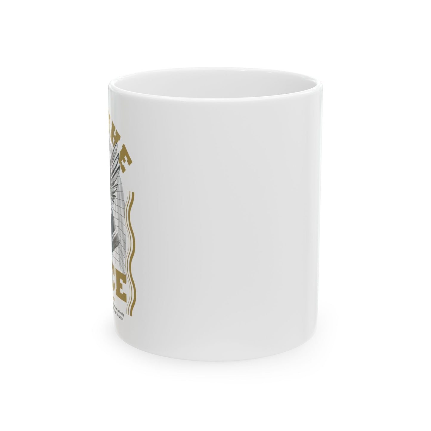 "Run The Race" Unisex Ceramic Mug 11oz/15oz, - The Shield of Light