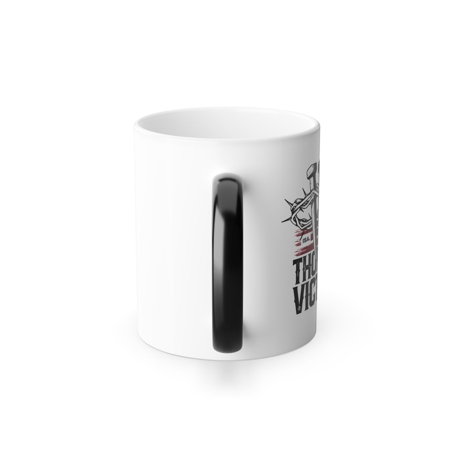 "Thorns & Victory" Unisex 11oz Coffee Color Morphing Mug - The Shield of Light