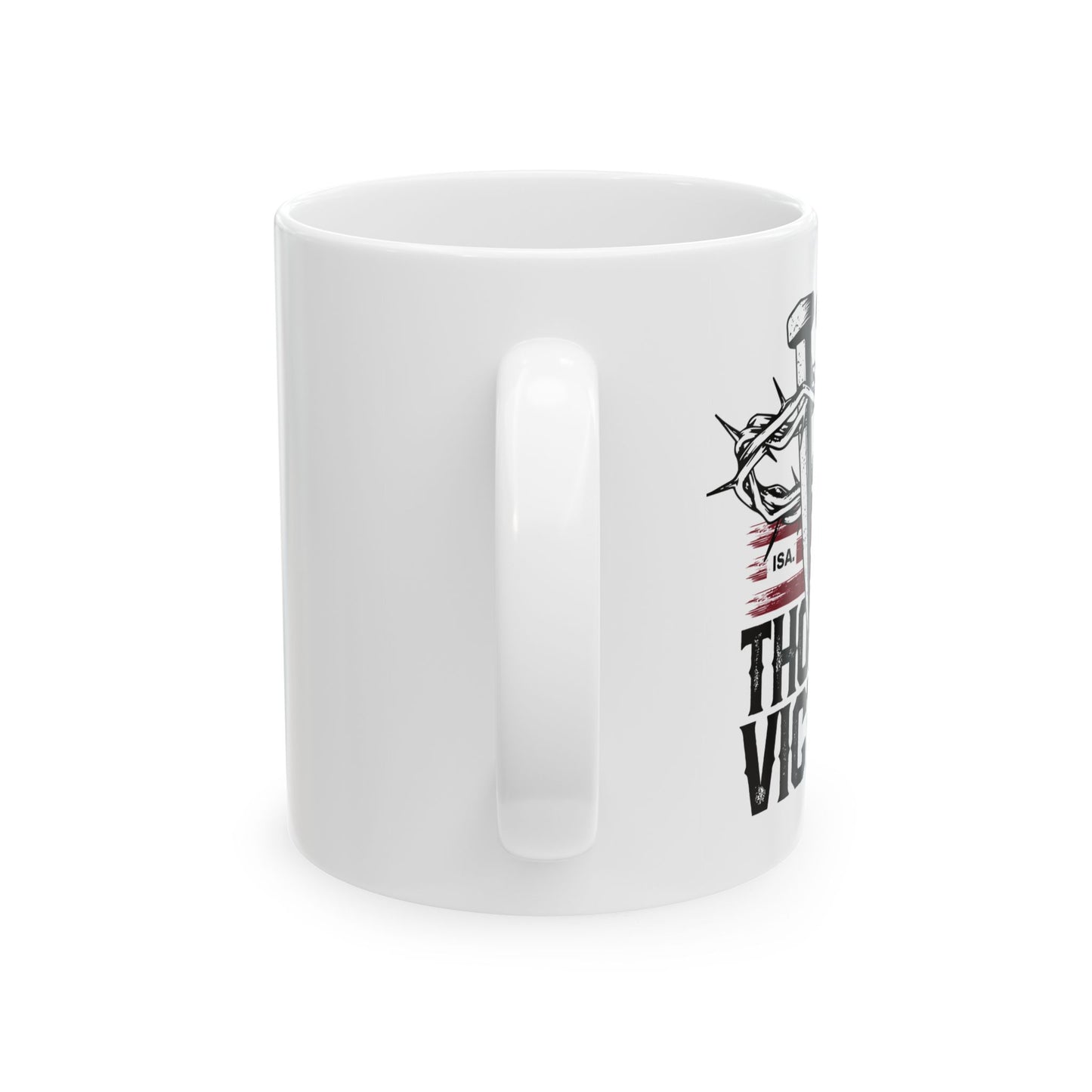 "Thorns & Victory" Unisex Ceramic Mug 11oz/15oz, - The Shield of Light