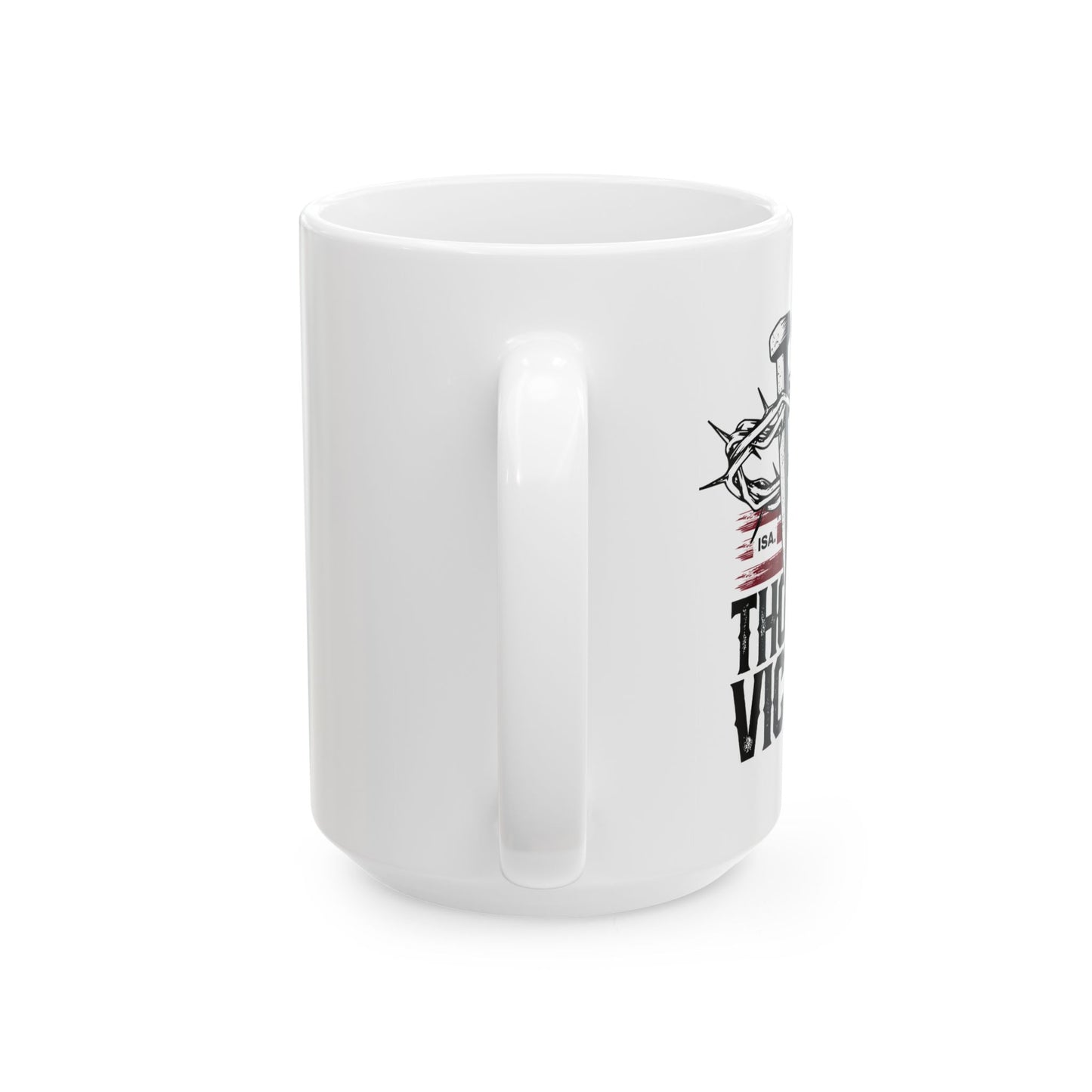 "Thorns & Victory" Unisex Ceramic Mug 11oz/15oz, - The Shield of Light