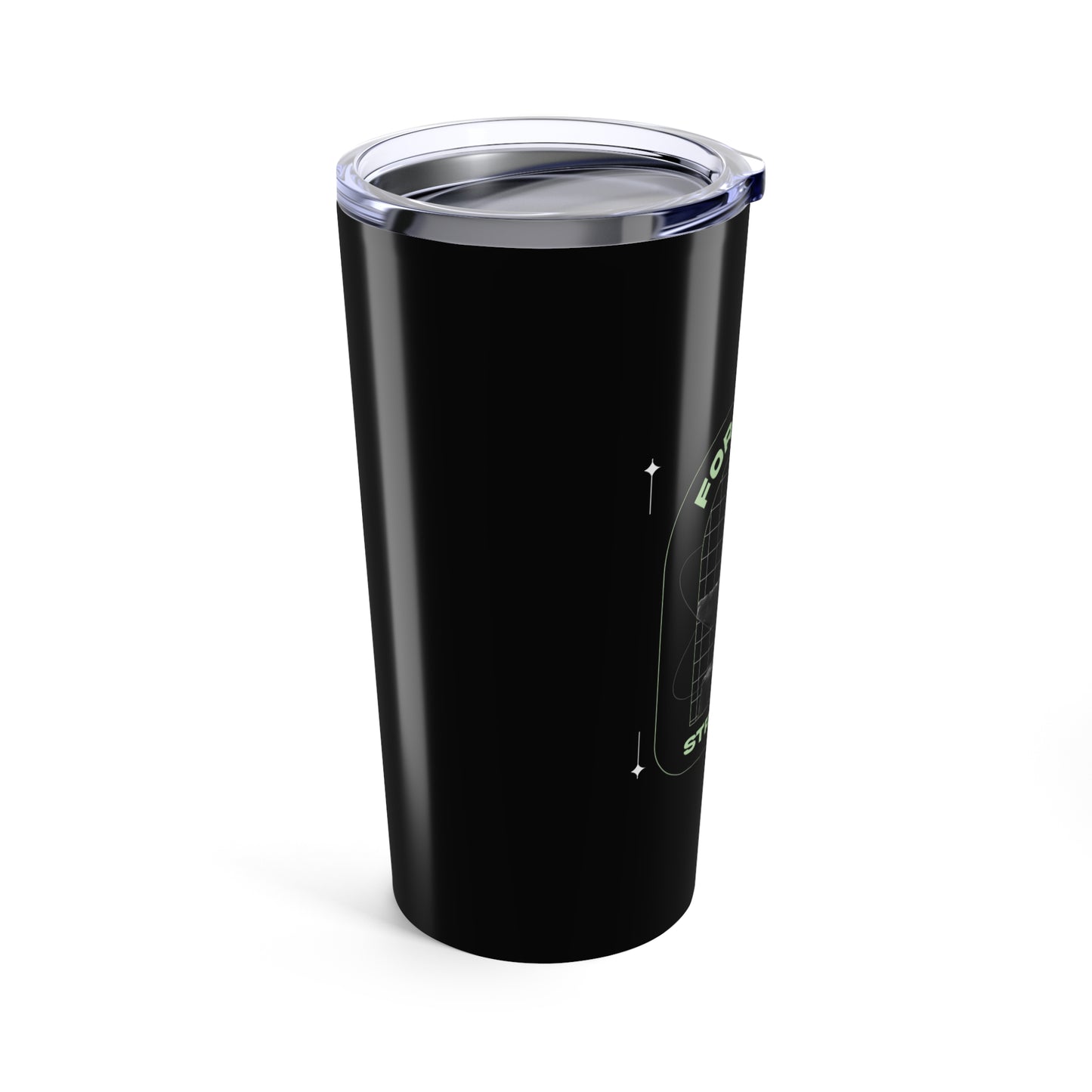 "Forged In Strength" Unisex Inspirational 20oz Tumbler Travel Cup - The Shield of Light