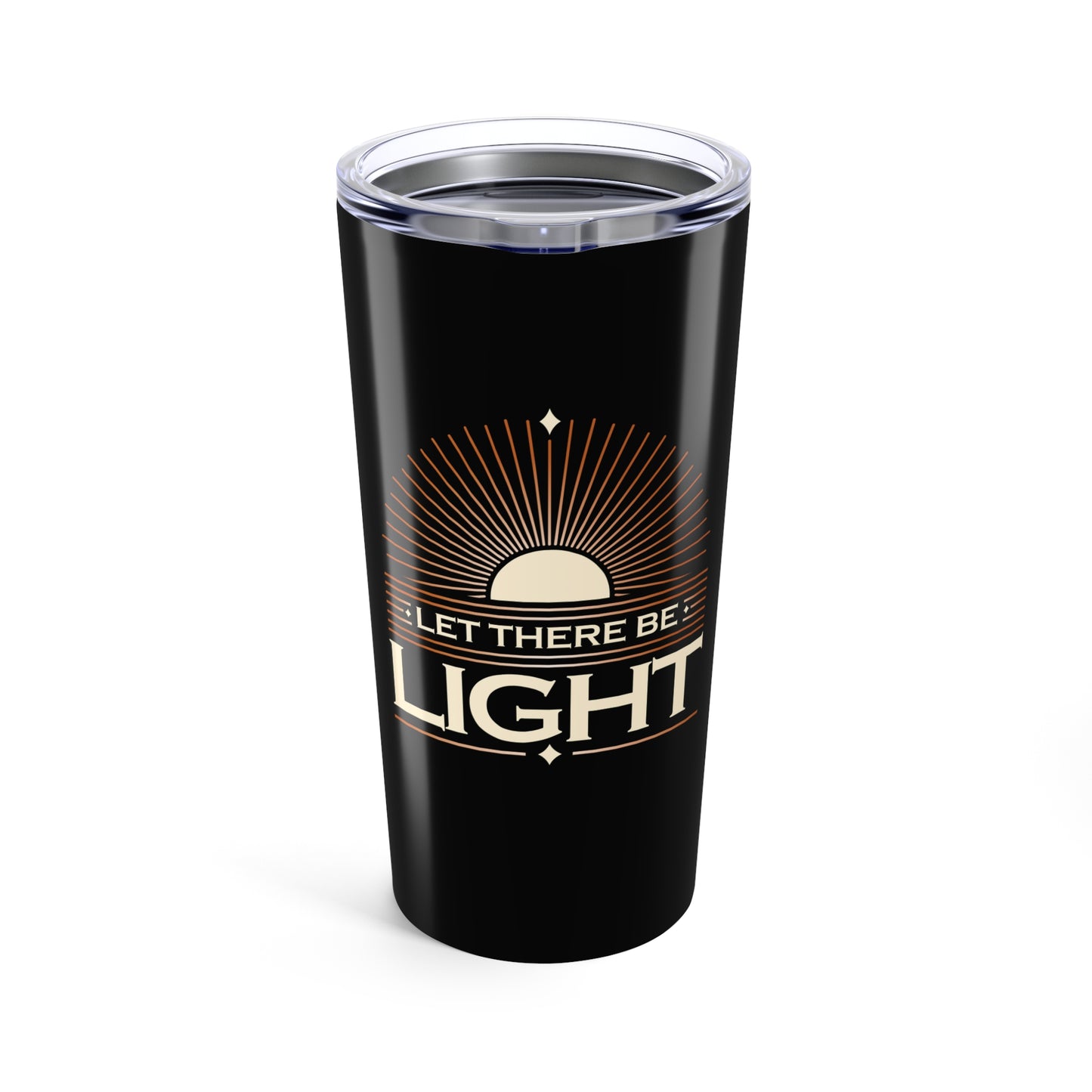 "Let There Be Light" Unisex Inspirational 20oz Tumbler Travel Cup - The Shield of Light
