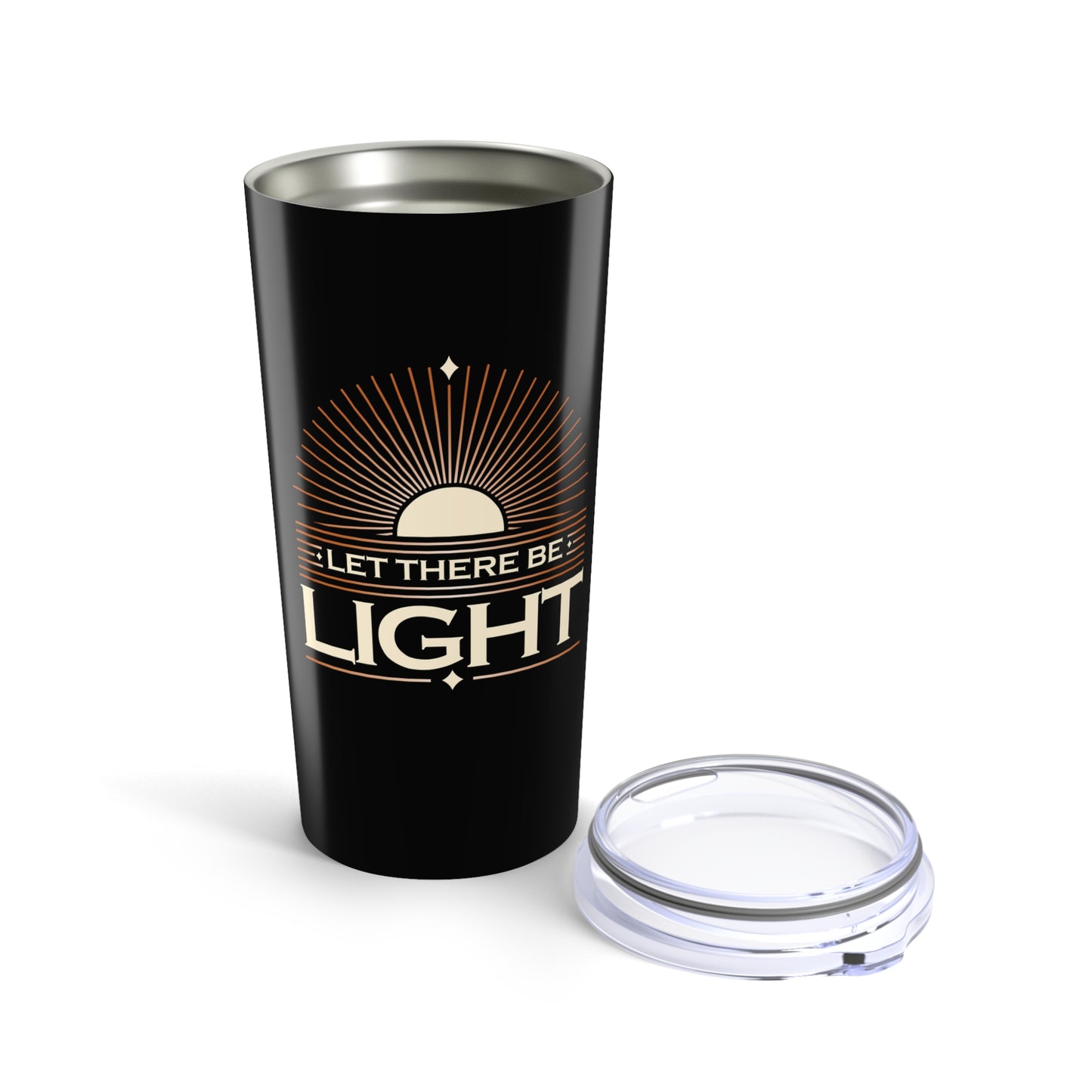 "Let There Be Light" Unisex Inspirational 20oz Tumbler Travel Cup - The Shield of Light