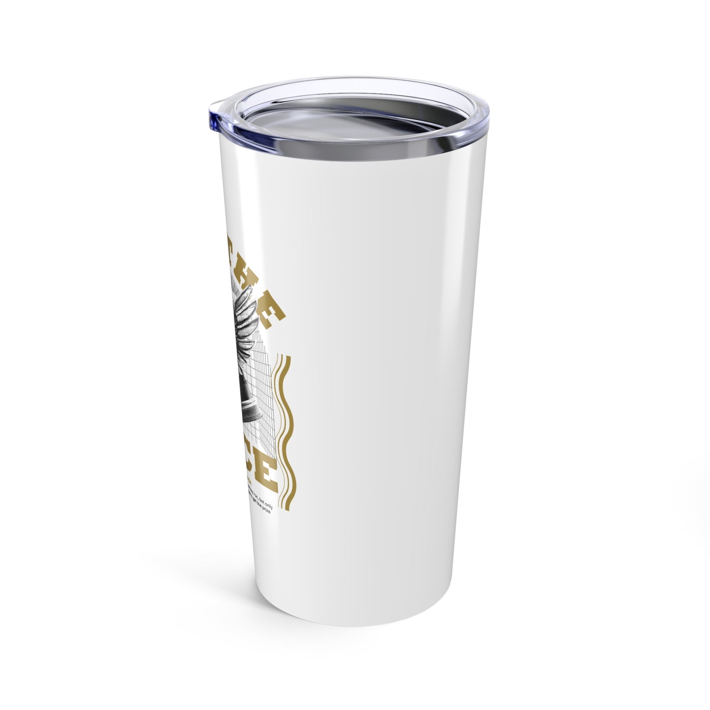 "Run The Race" Unisex Inspirational 20oz Tumbler Travel Cup - The Shield of Light