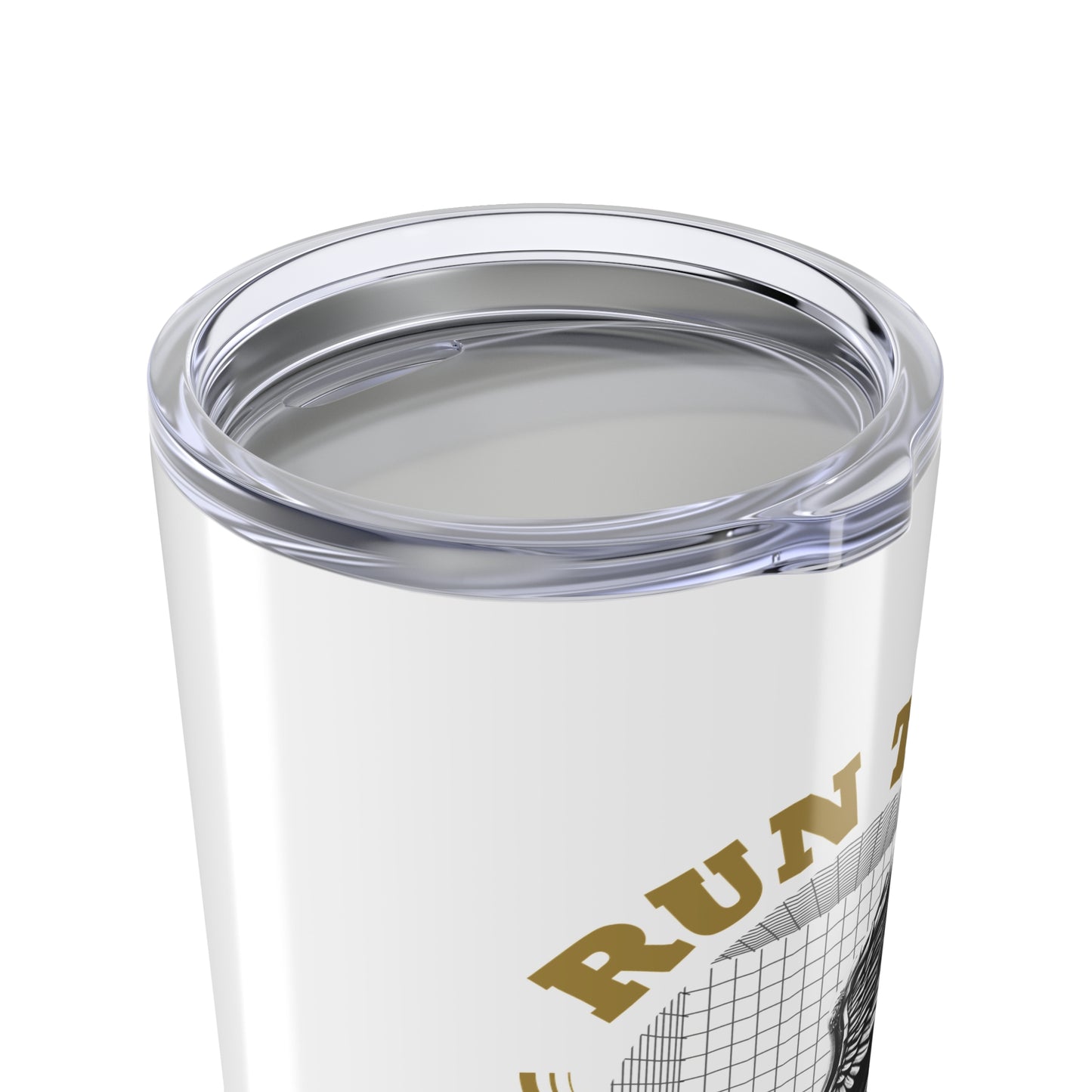 "Run The Race" Unisex Inspirational 20oz Tumbler Travel Cup - The Shield of Light