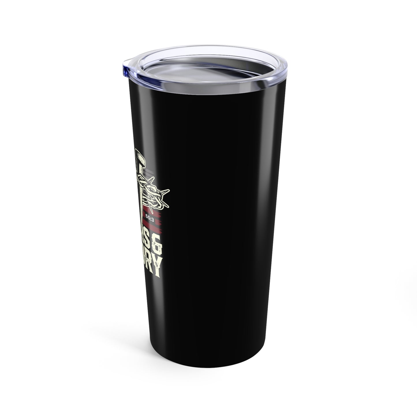 "Thorns & Victory" Unisex Inspirational 20oz Tumbler Travel Cup - The Shield of Light