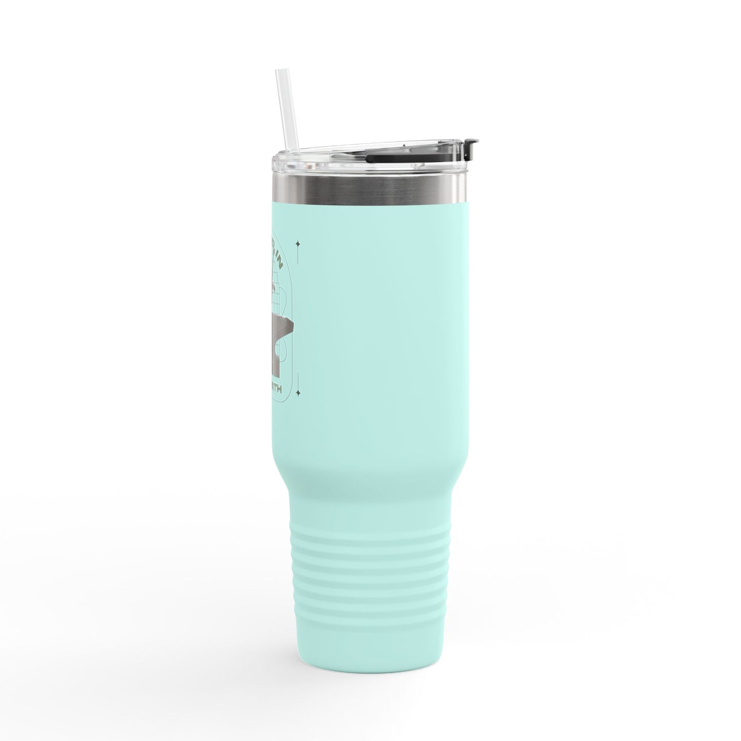 "Forged In Strength" Unisex Insulated Travel Mug, 40oz - The Shield of Light