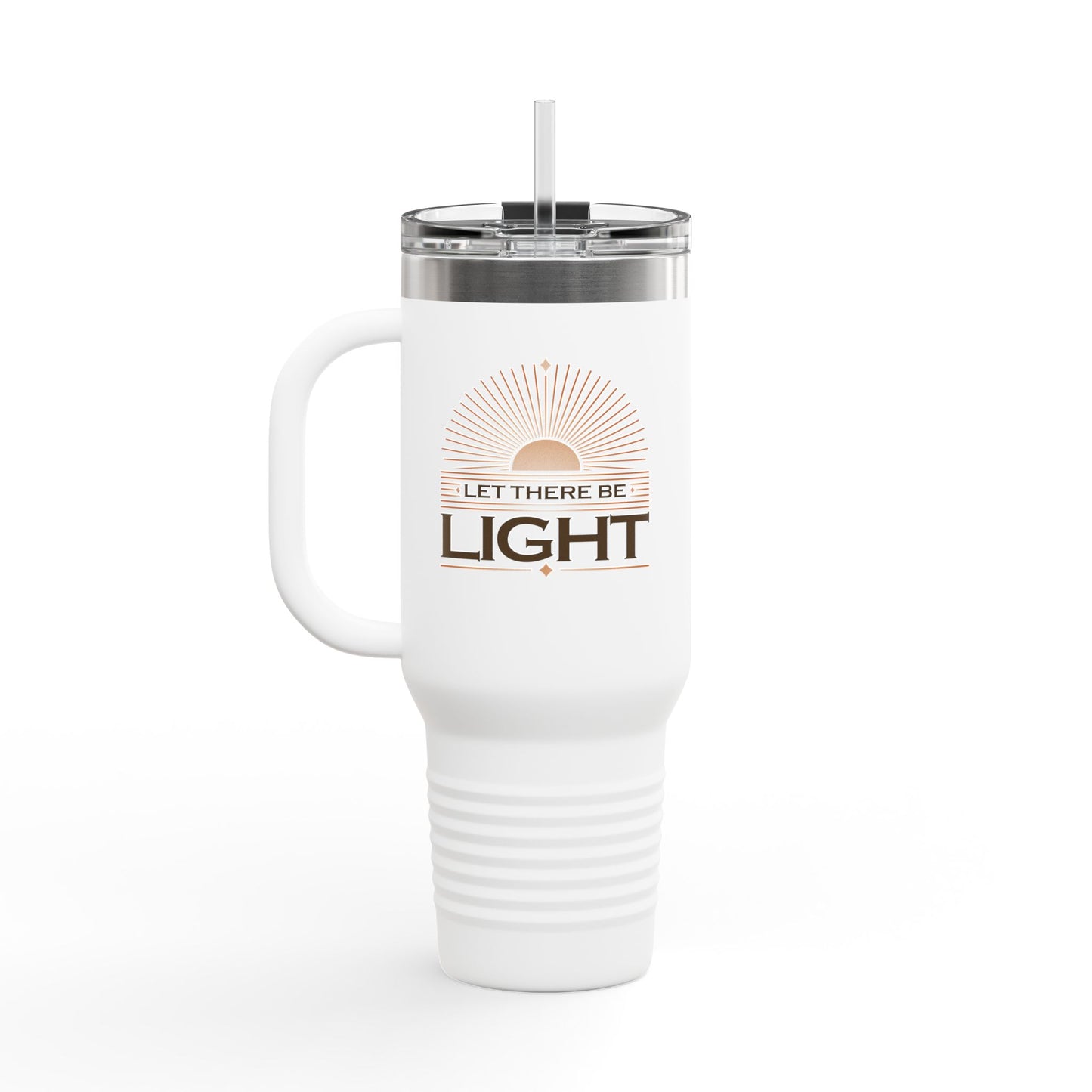 "Let There Be Light" Unisex Insulated Travel Mug, 40oz - The Shield of Light