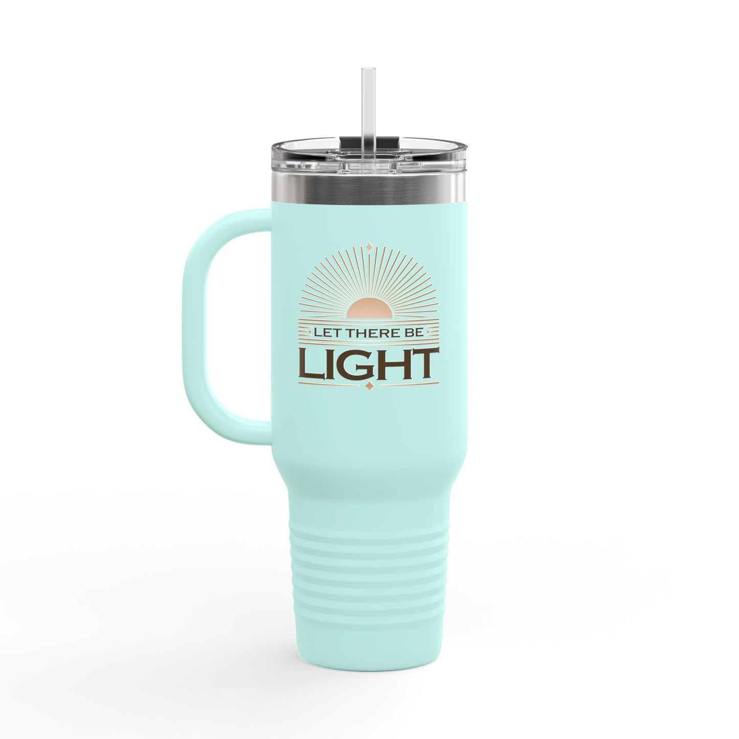 "Let There Be Light" Unisex Insulated Travel Mug, 40oz - The Shield of Light