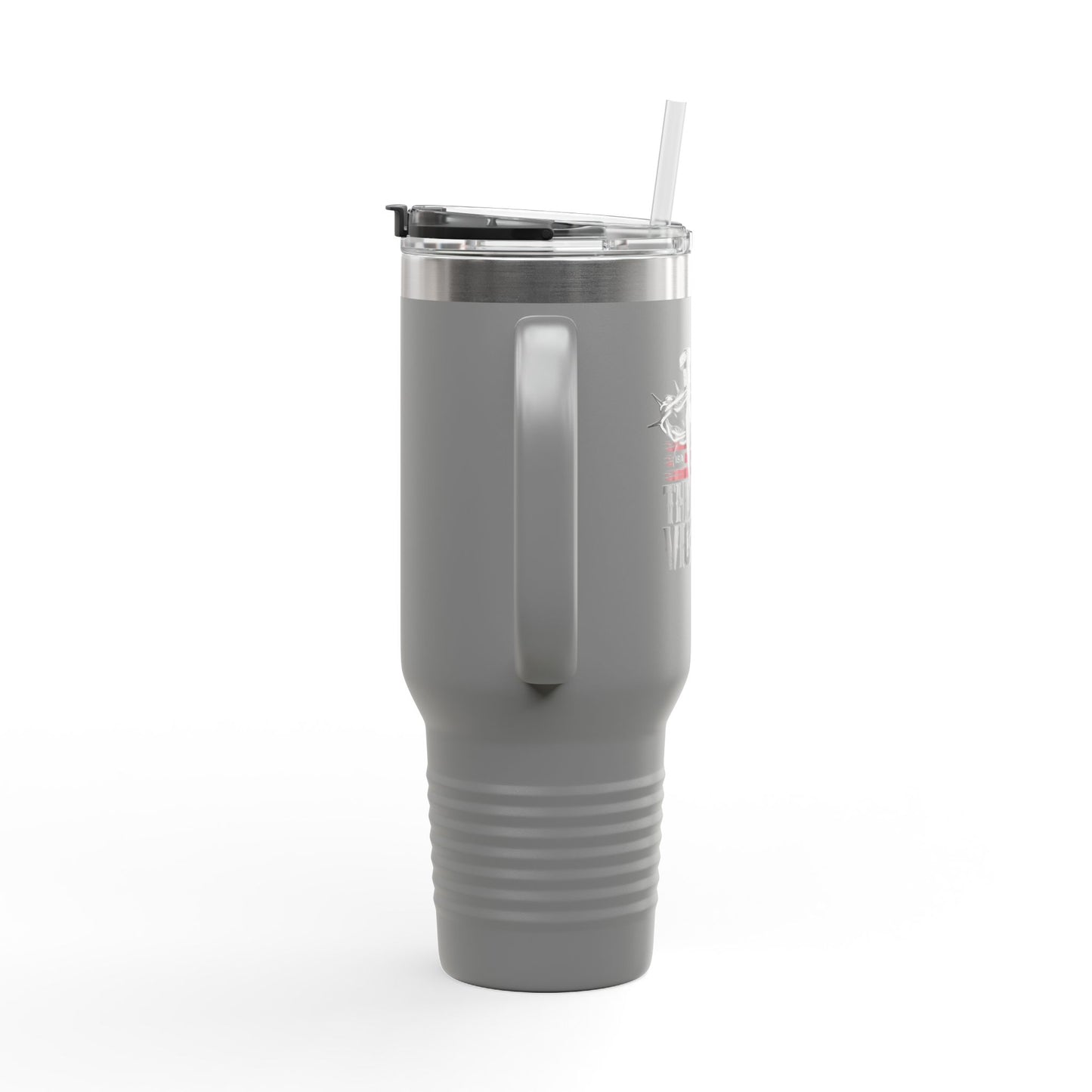 "Thorns & Victory" Unisex Insulated Travel Mug, 40oz - The Shield of Light