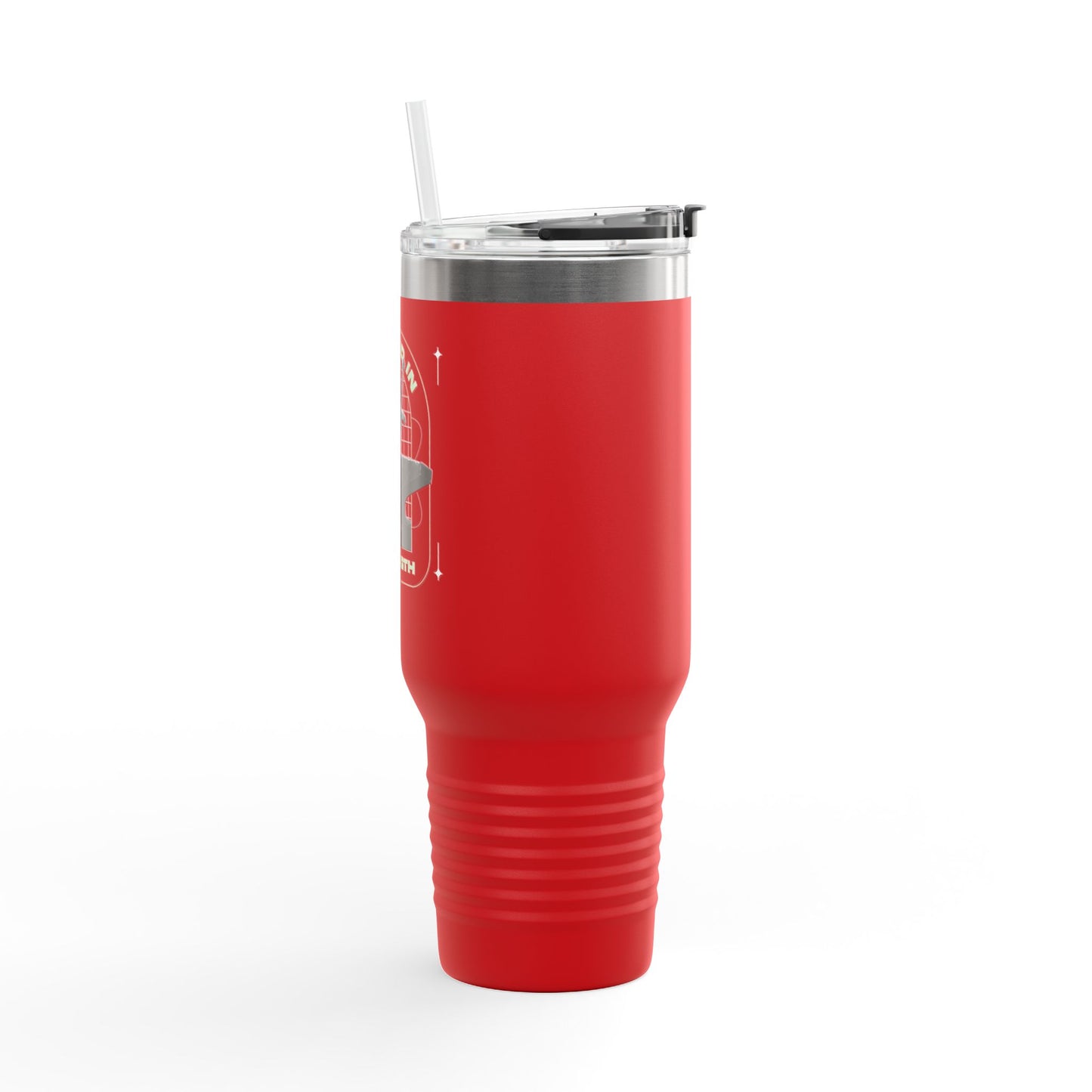 "Forged In Strength" Unisex Insulated Travel Mug, 40oz - The Shield of Light