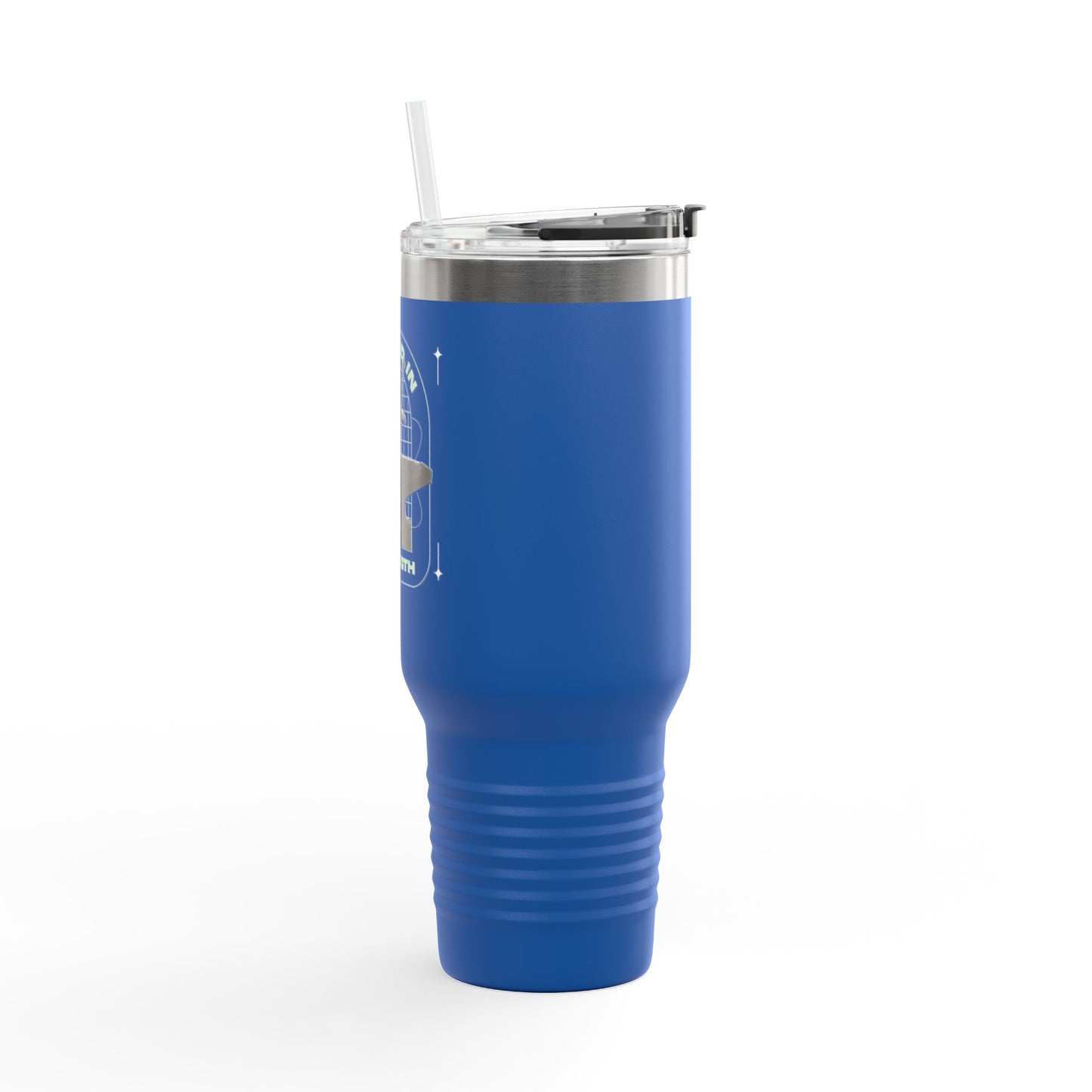 "Forged In Strength" Unisex Insulated Travel Mug, 40oz - The Shield of Light