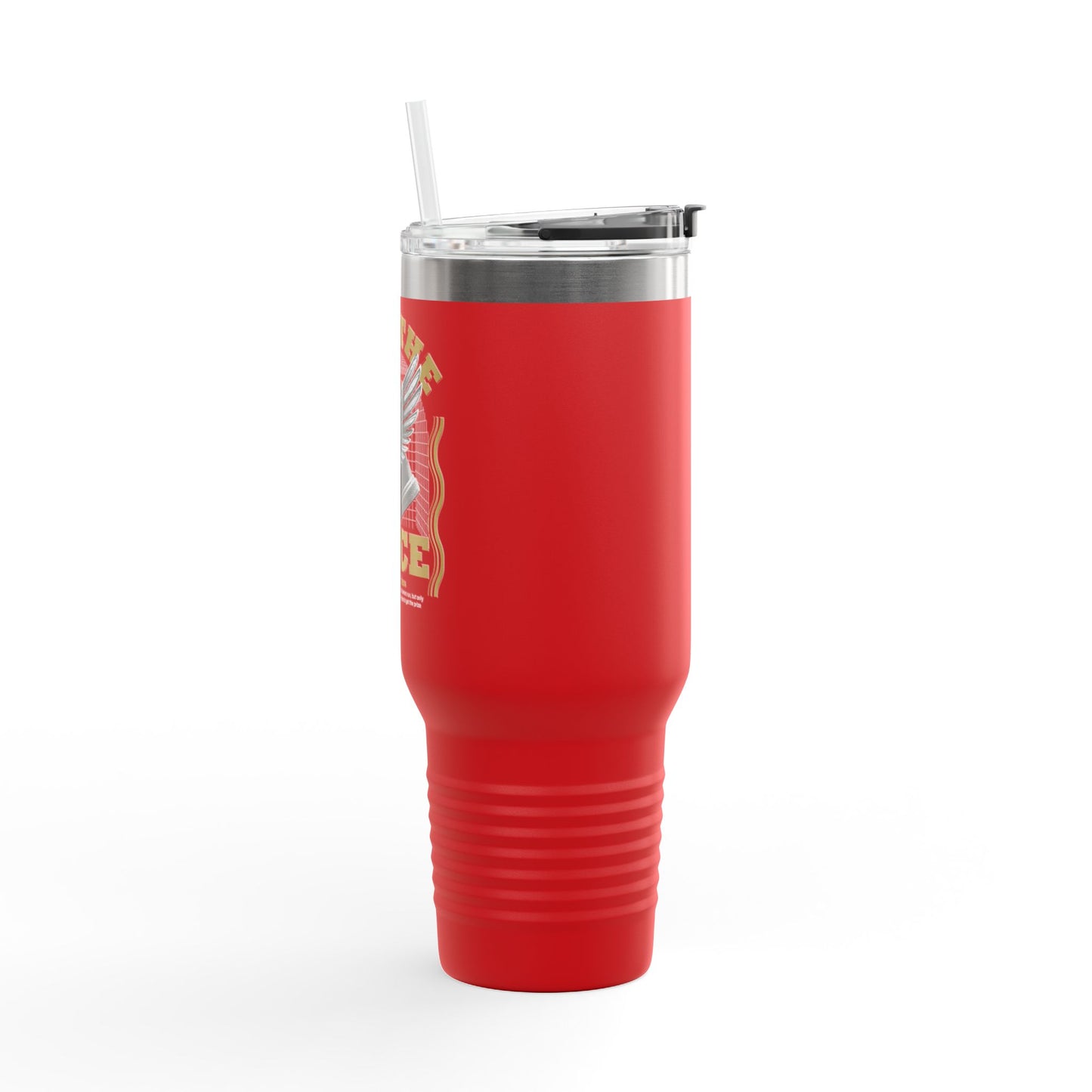 "Run The Race" Unisex Insulated Travel Mug, 40oz - The Shield of Light