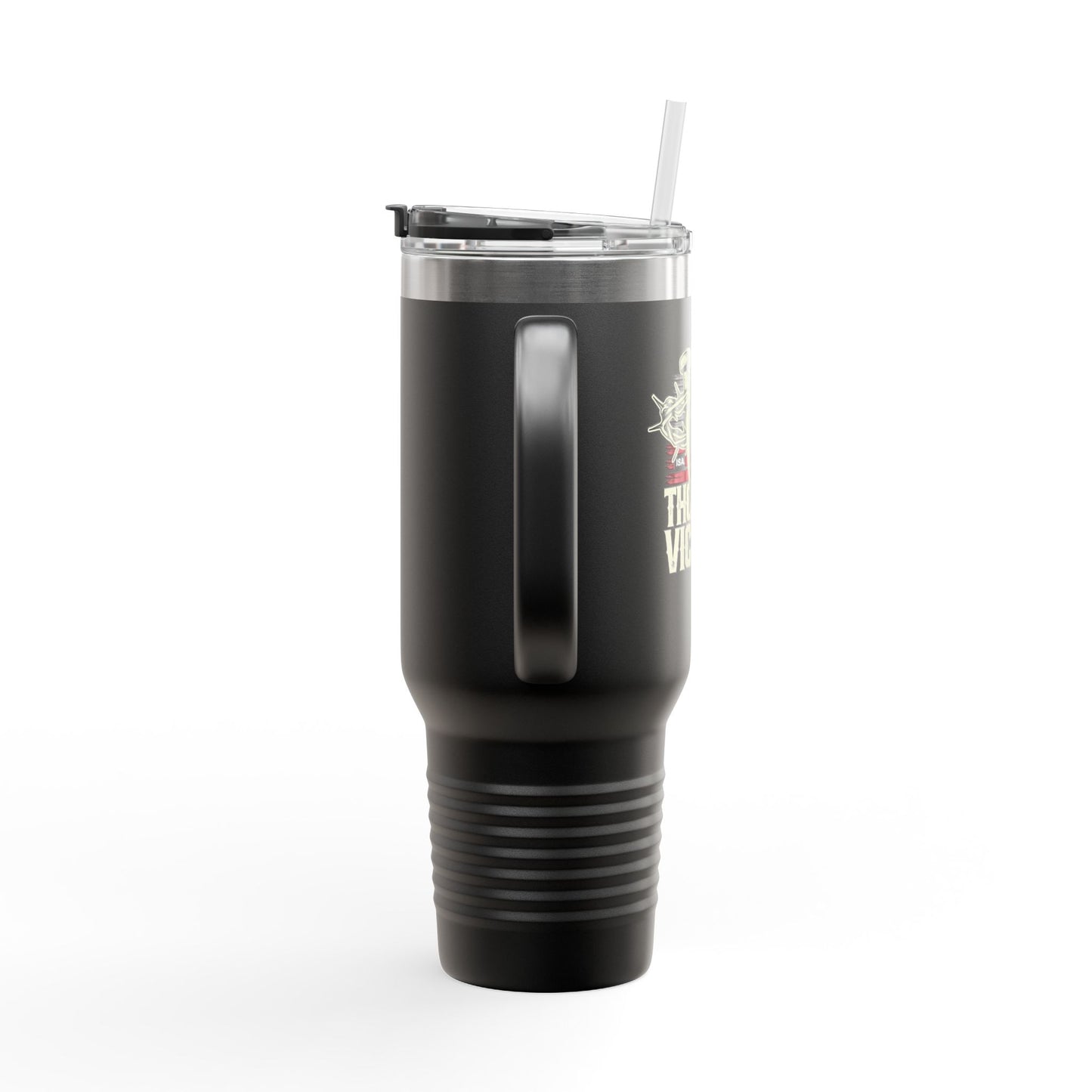 "Thorns & Victory" Unisex Insulated Travel Mug, 40oz - The Shield of Light