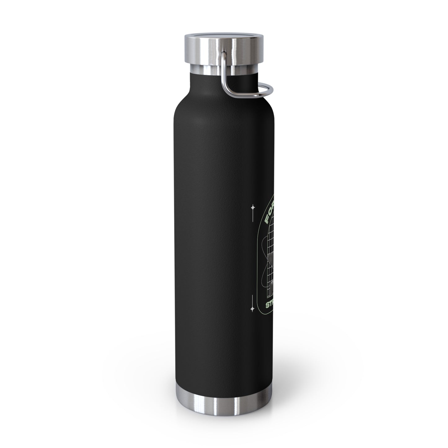 "Forged In Strength" Unisex Inspirational Copper Vacuum Insulated Bottle - 22oz - The Shield of Light