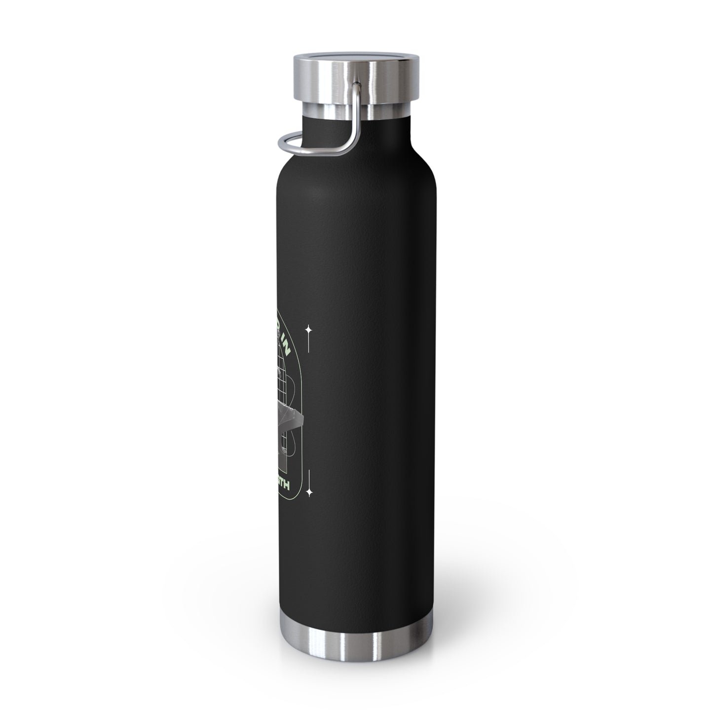 "Forged In Strength" Unisex Inspirational Copper Vacuum Insulated Bottle - 22oz - The Shield of Light