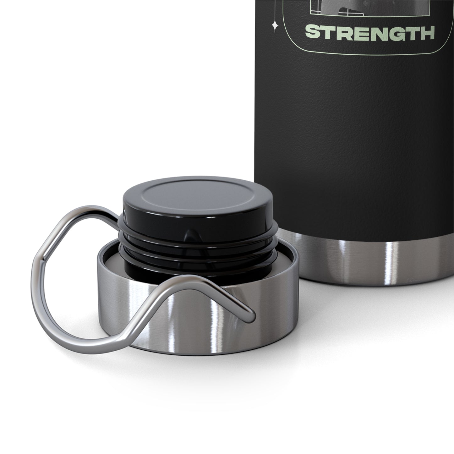 "Forged In Strength" Unisex Inspirational Copper Vacuum Insulated Bottle - 22oz - The Shield of Light