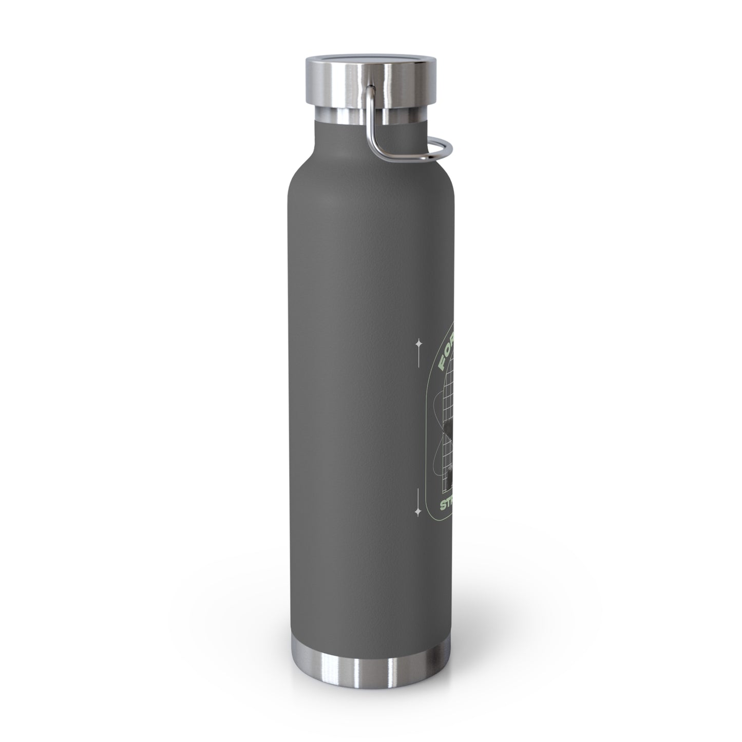 "Forged In Strength" Unisex Inspirational Copper Vacuum Insulated Bottle - 22oz - The Shield of Light