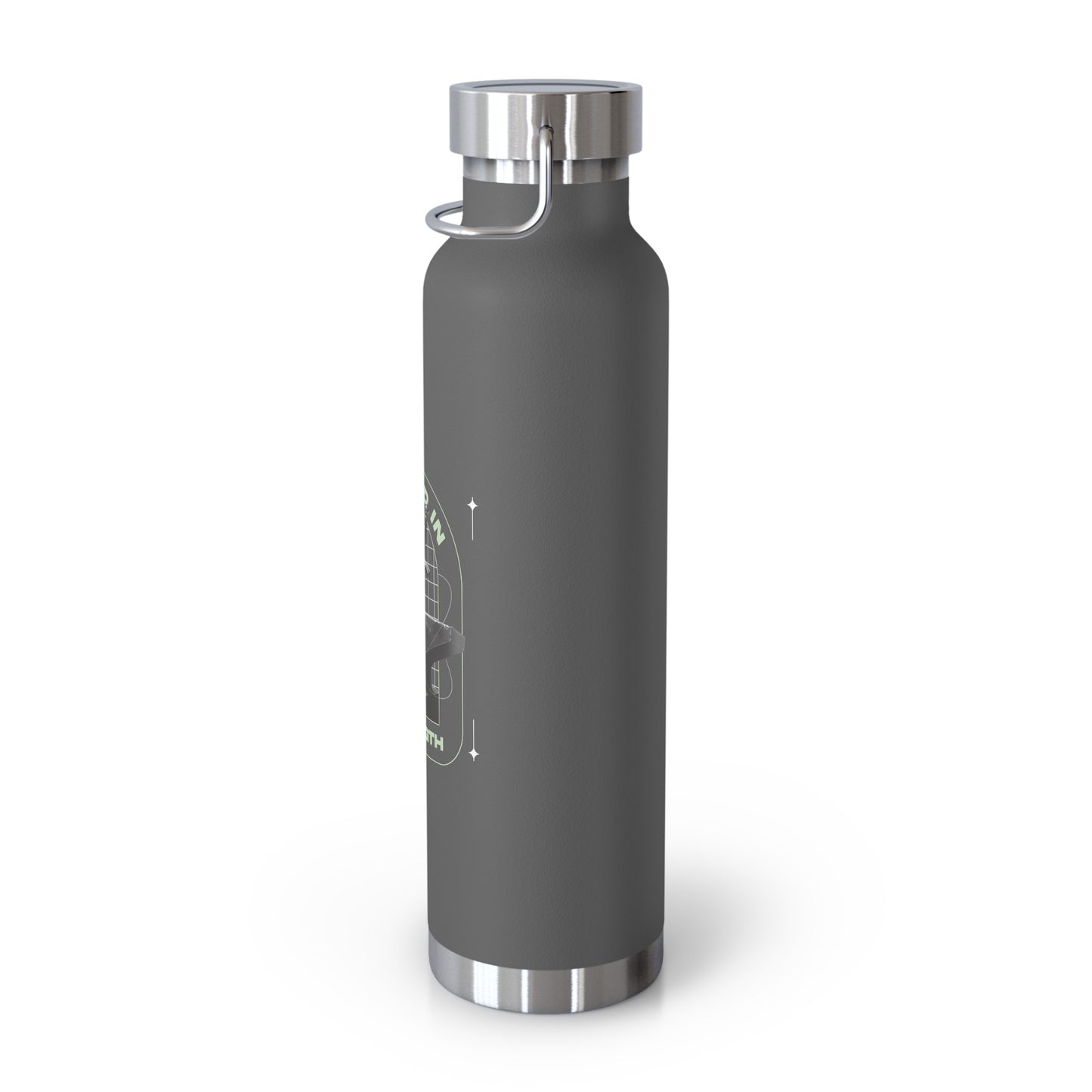"Forged In Strength" Unisex Inspirational Copper Vacuum Insulated Bottle - 22oz - The Shield of Light