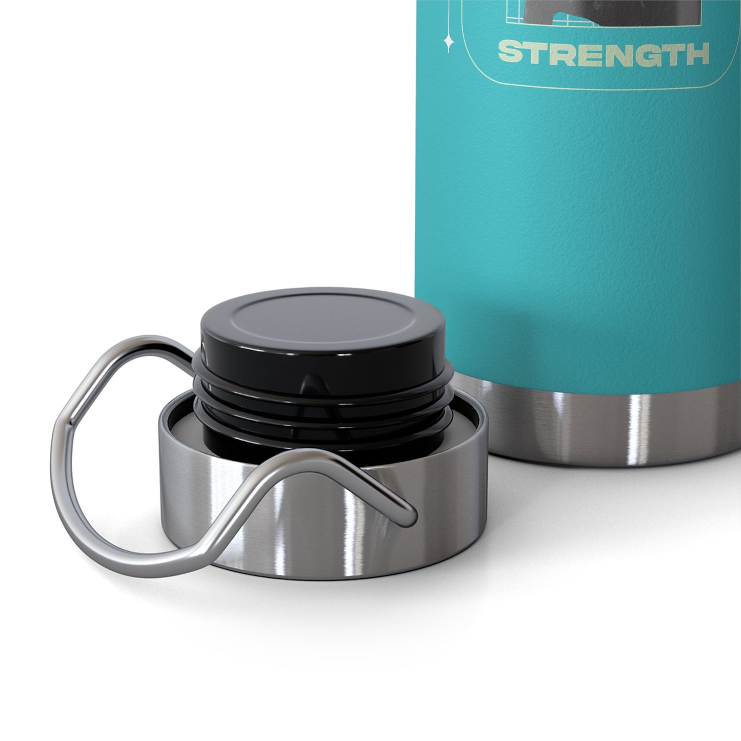 "Forged In Strength" Unisex Inspirational Copper Vacuum Insulated Bottle - 22oz - The Shield of Light