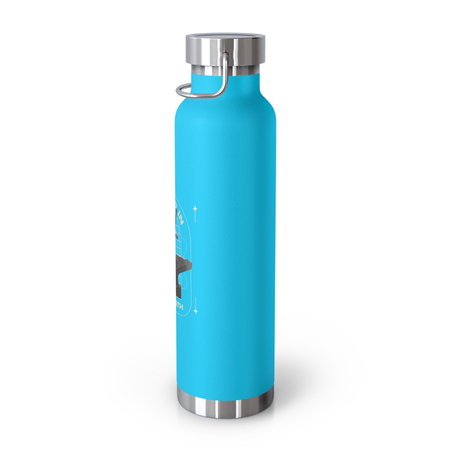 "Forged In Strength" Unisex Inspirational Copper Vacuum Insulated Bottle - 22oz - The Shield of Light