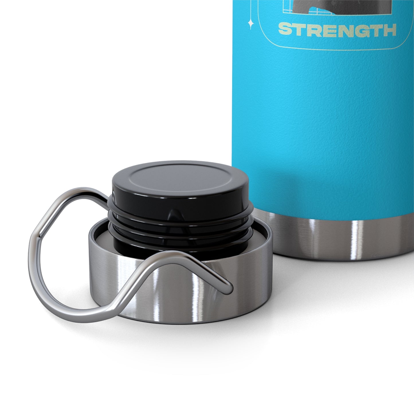 "Forged In Strength" Unisex Inspirational Copper Vacuum Insulated Bottle - 22oz - The Shield of Light