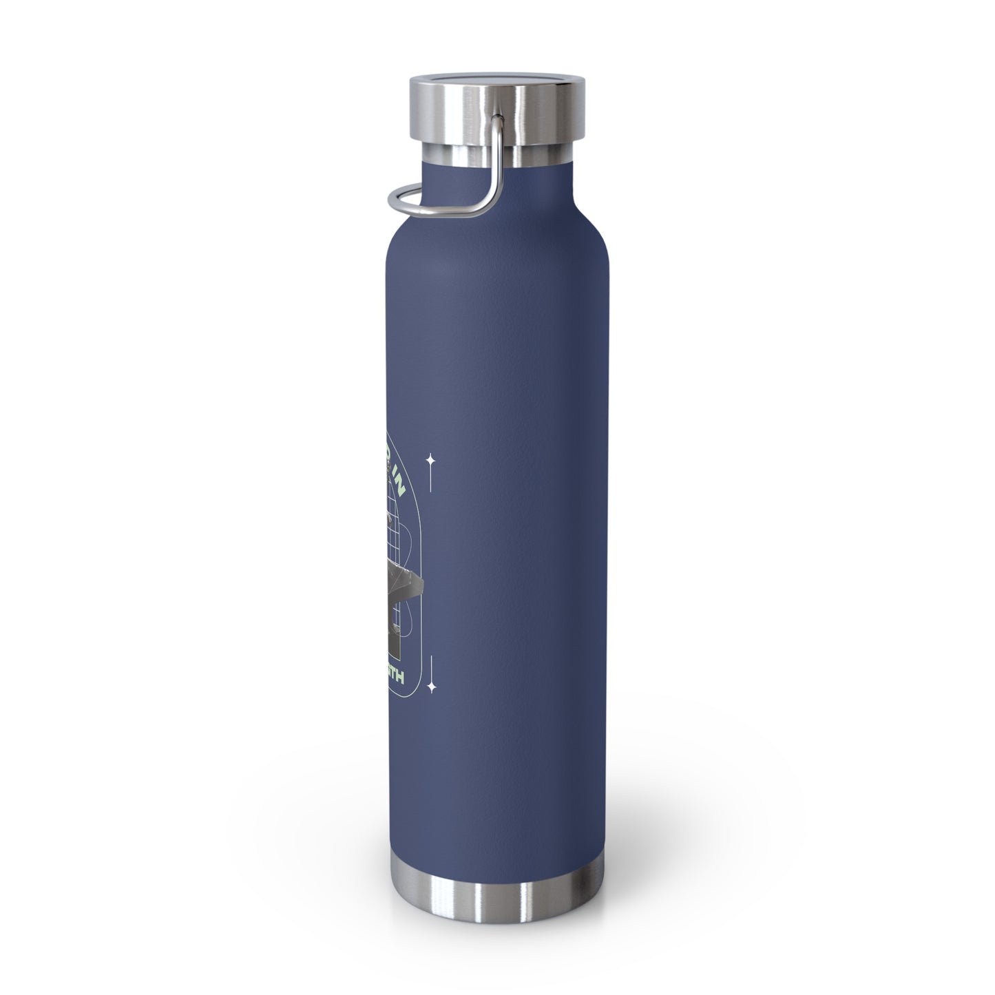 "Forged In Strength" Unisex Inspirational Copper Vacuum Insulated Bottle - 22oz - The Shield of Light