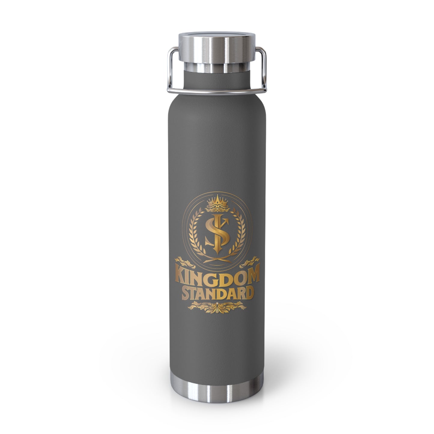 "Kingdom Standard" Unisex Inspirational Copper Vacuum Insulated Bottle - 22oz - The Shield of Light