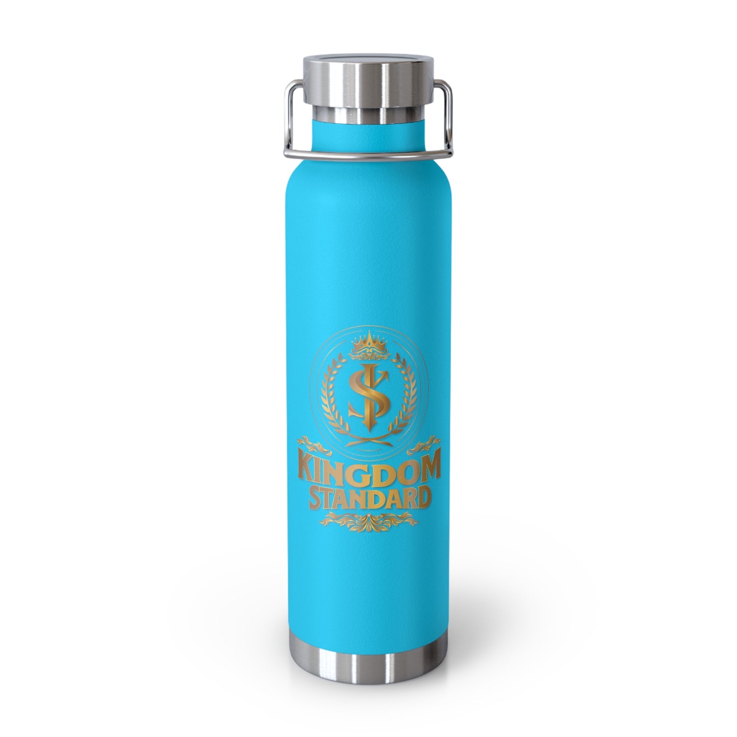 "Kingdom Standard" Unisex Inspirational Copper Vacuum Insulated Bottle - 22oz - The Shield of Light