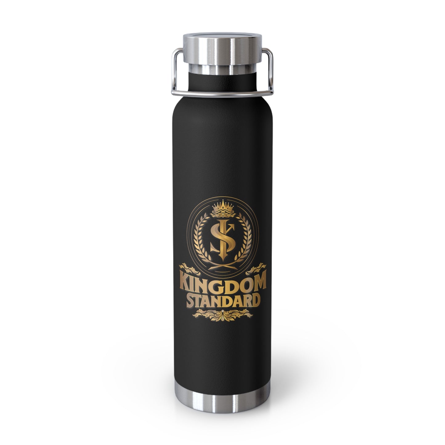 "Kingdom Standard" Unisex Inspirational Copper Vacuum Insulated Bottle - 22oz - The Shield of Light