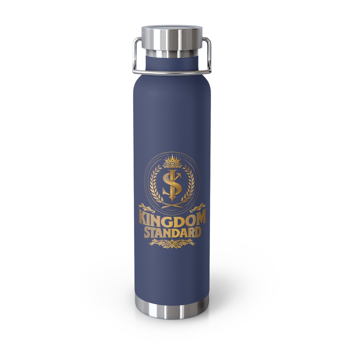 "Kingdom Standard" Unisex Inspirational Copper Vacuum Insulated Bottle - 22oz - The Shield of Light
