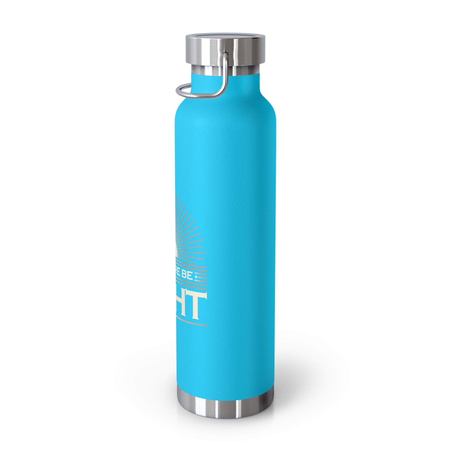 "Let There Be Light" Unisex Inspirational Copper Vacuum Insulated Bottle - 22oz - The Shield of Light