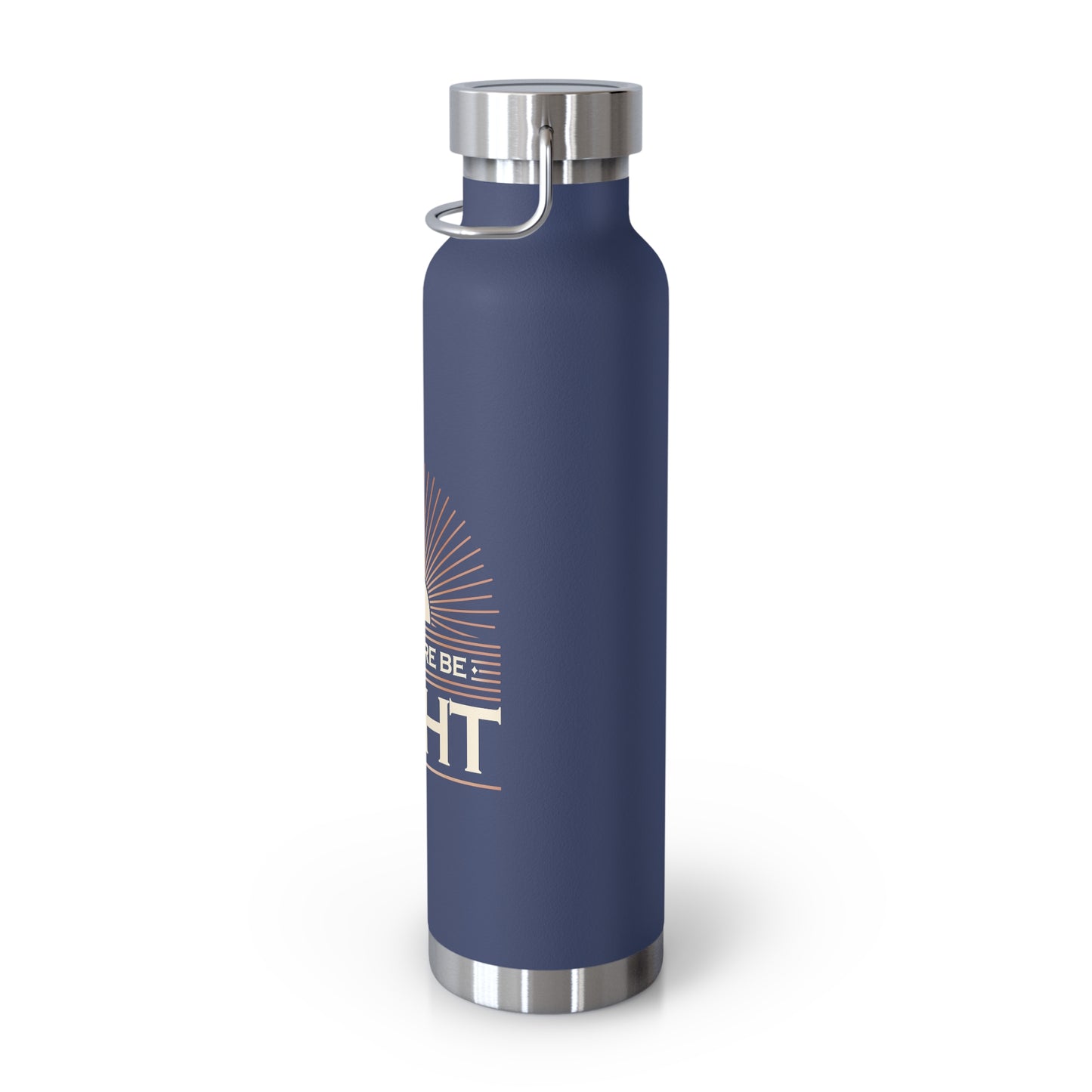 "Let There Be Light" Unisex Inspirational Copper Vacuum Insulated Bottle - 22oz - The Shield of Light