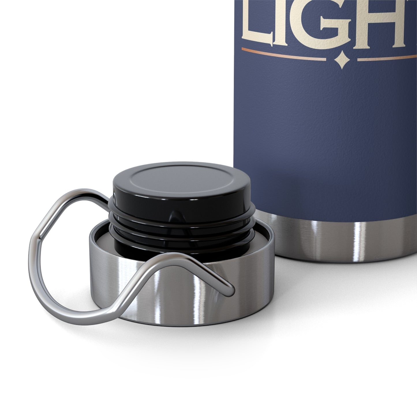 "Let There Be Light" Unisex Inspirational Copper Vacuum Insulated Bottle - 22oz - The Shield of Light