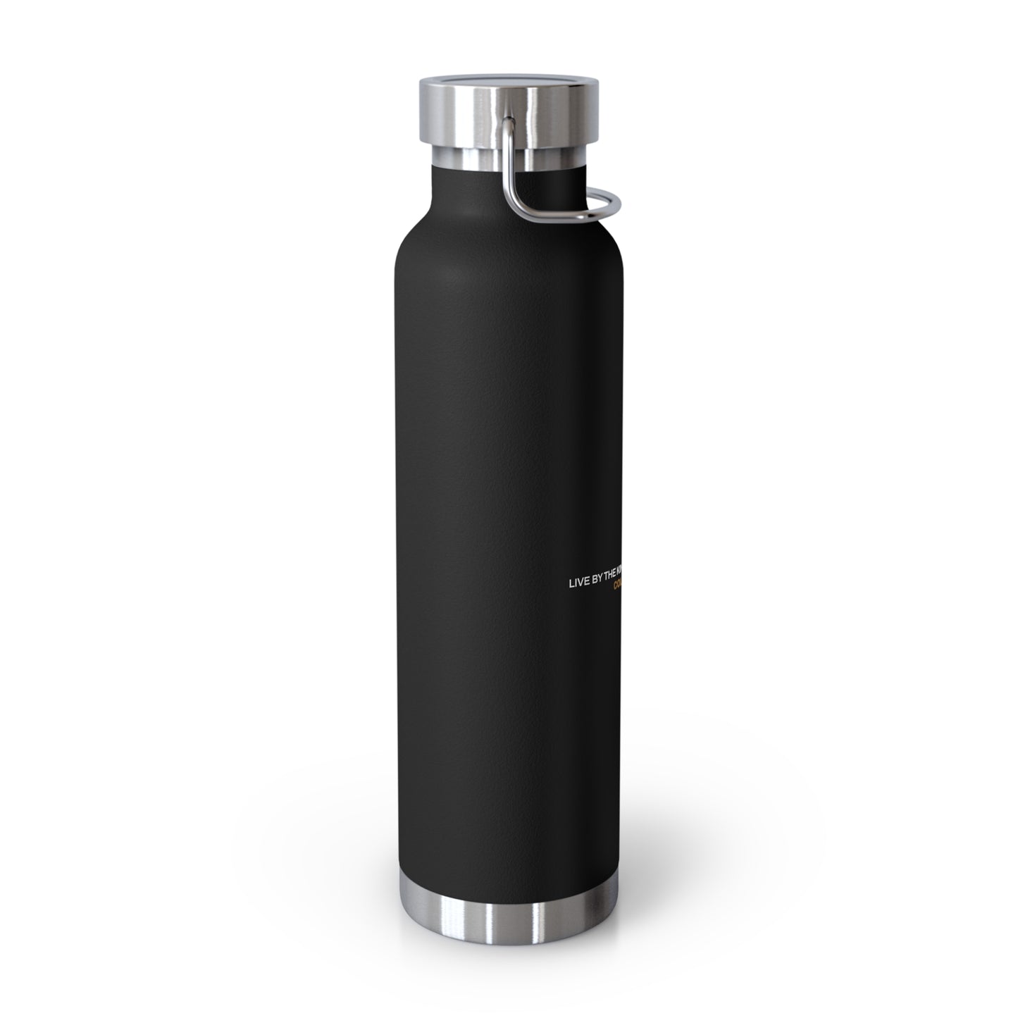 "Live By the Kingdom Not the World Colossians 3:2" Unisex Inspirational Copper Vacuum Insulated Bottle - 22oz - The Shield of Light