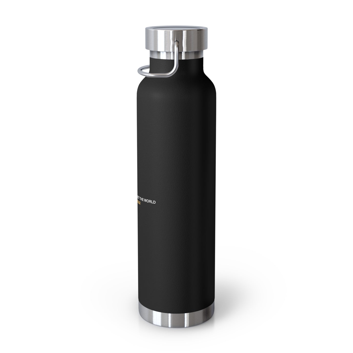 "Live By the Kingdom Not the World Colossians 3:2" Unisex Inspirational Copper Vacuum Insulated Bottle - 22oz - The Shield of Light