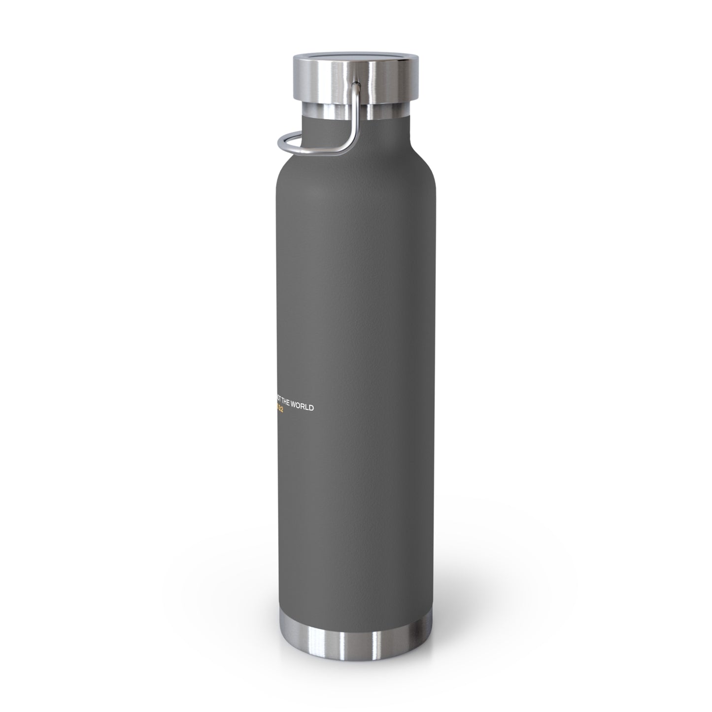 "Live By the Kingdom Not the World Colossians 3:2" Unisex Inspirational Copper Vacuum Insulated Bottle - 22oz - The Shield of Light