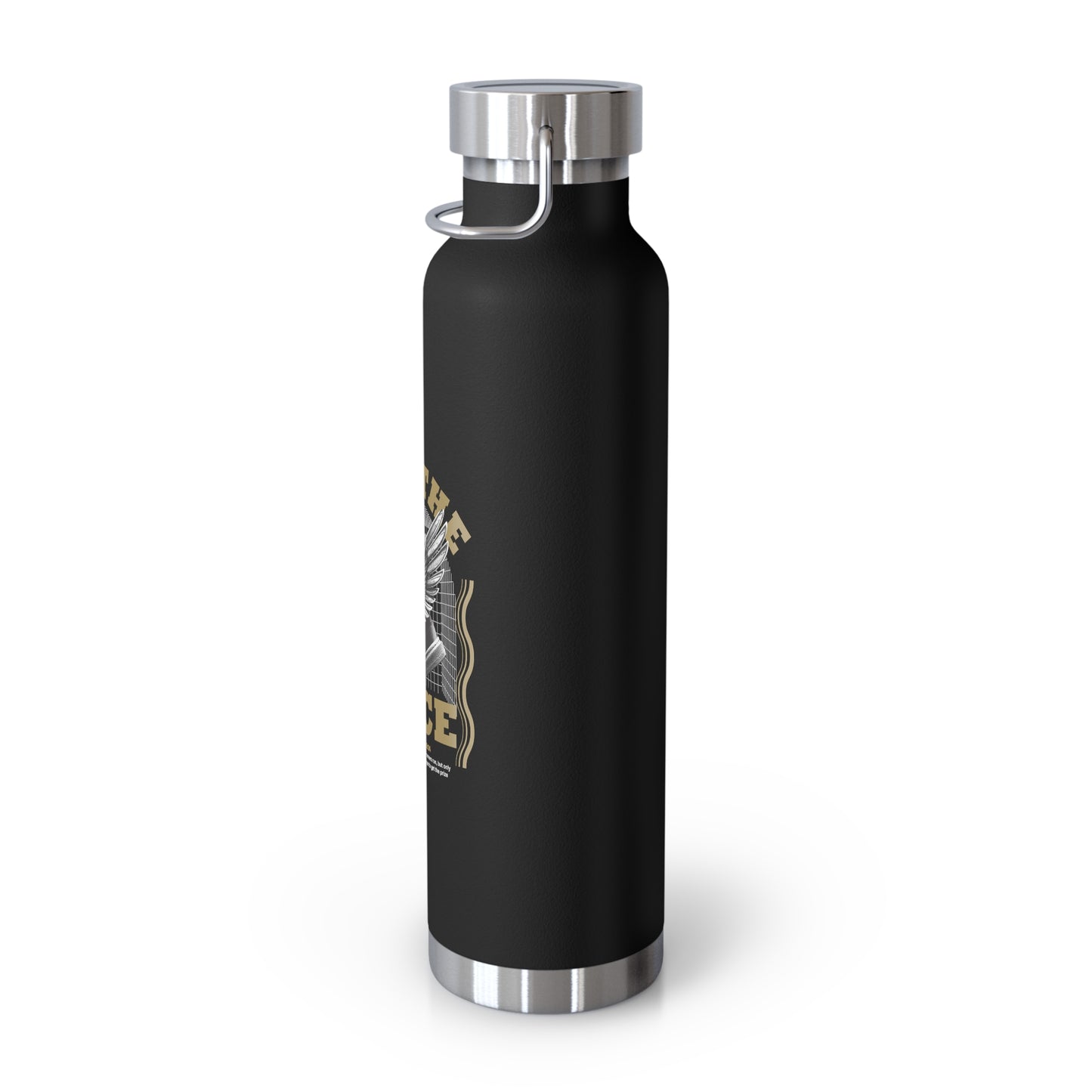 "Run The Race" Unisex Inspirational Copper Vacuum Insulated Bottle - 22oz - The Shield of Light