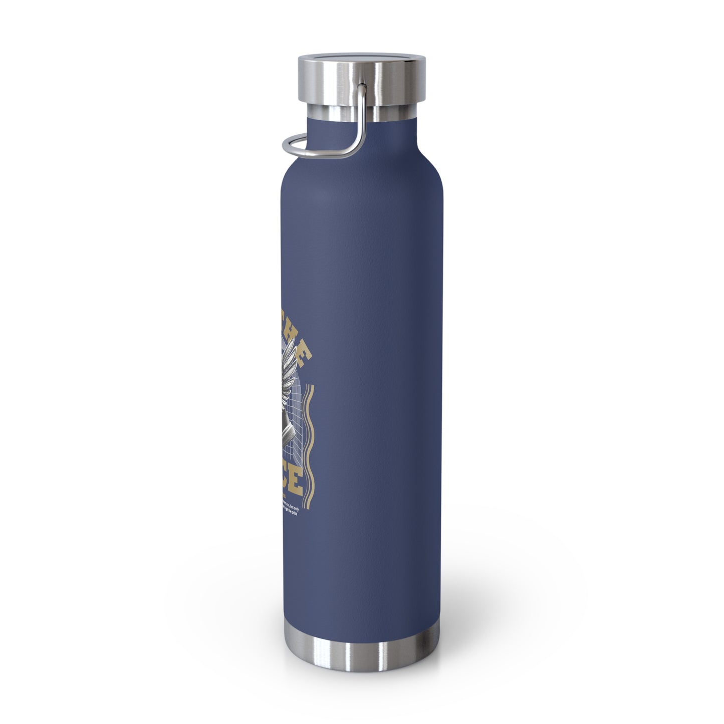 "Run The Race" Unisex Inspirational Copper Vacuum Insulated Bottle - 22oz - The Shield of Light