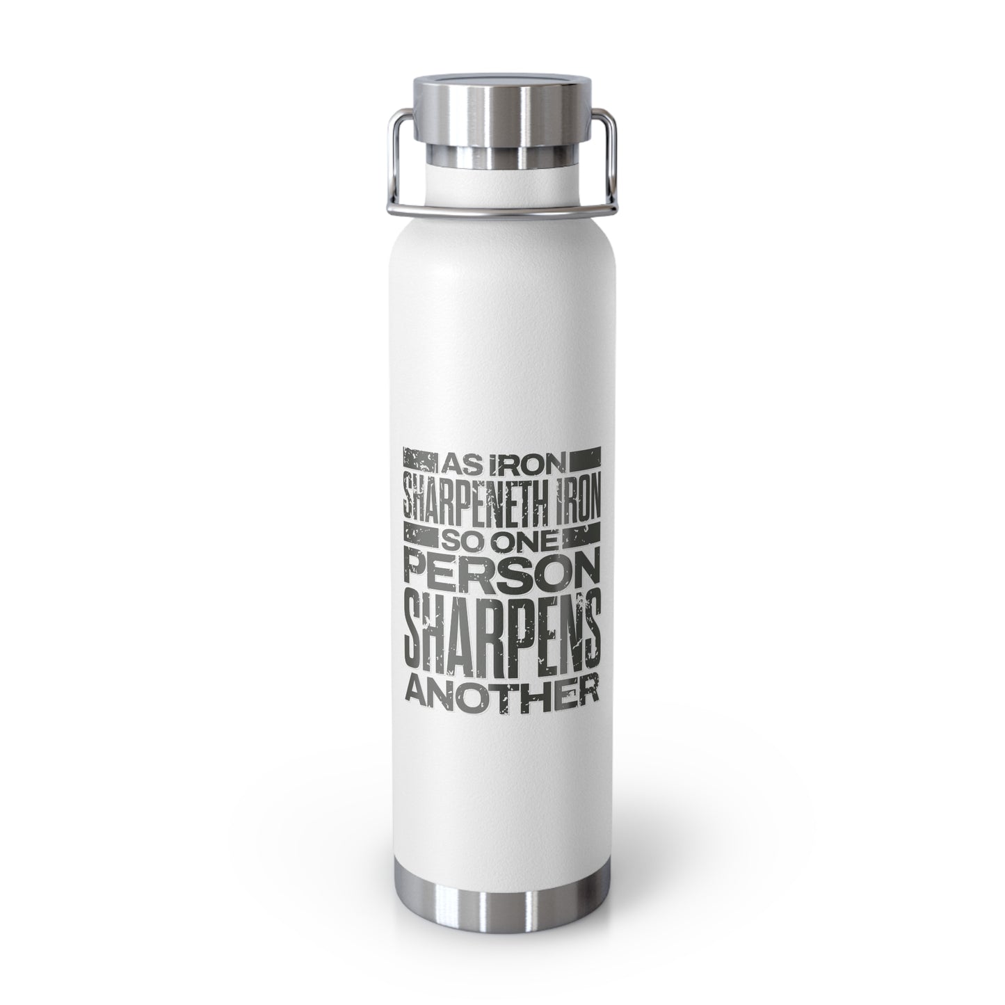 "Forged In Strength" Unisex Inspirational Copper Vacuum Insulated Bottle - 22oz - The Shield of Light