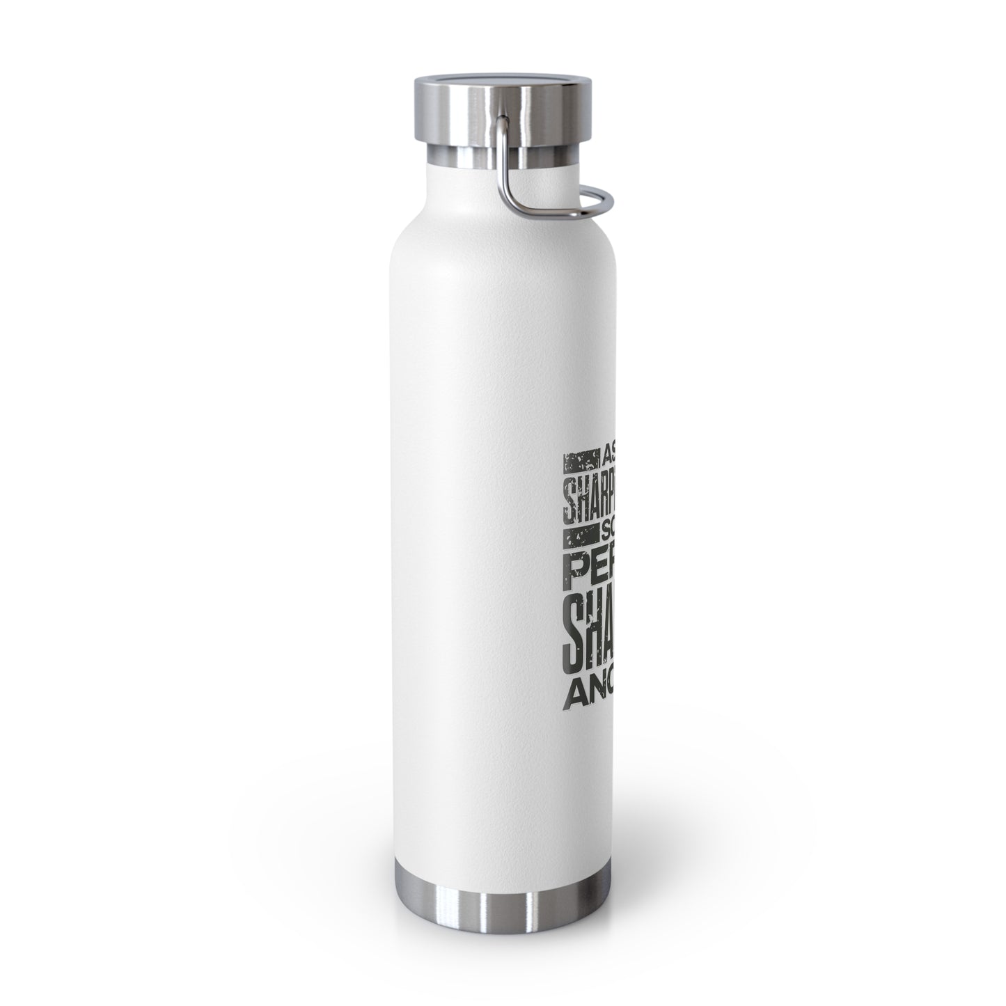 "Forged In Strength" Unisex Inspirational Copper Vacuum Insulated Bottle - 22oz - The Shield of Light