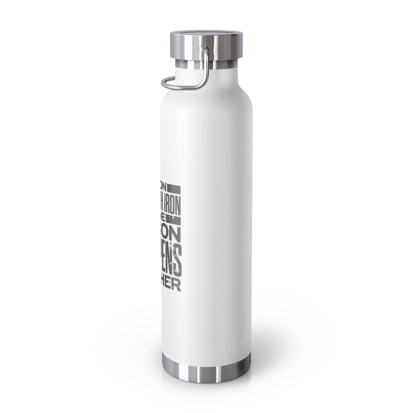 "Forged In Strength" Unisex Inspirational Copper Vacuum Insulated Bottle - 22oz - The Shield of Light