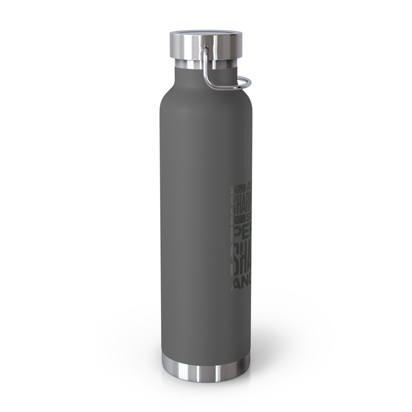 "Forged In Strength" Unisex Inspirational Copper Vacuum Insulated Bottle - 22oz - The Shield of Light