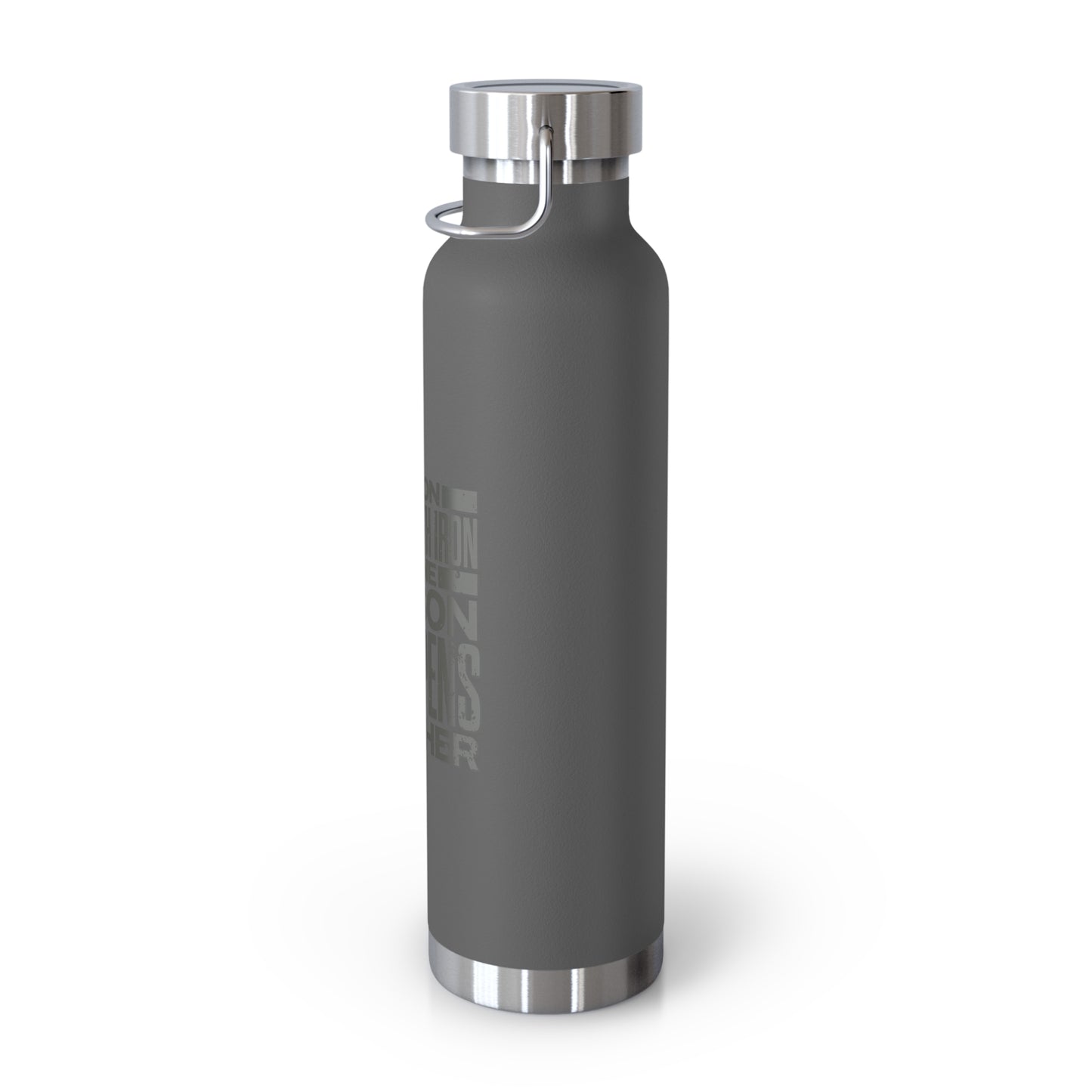 "Forged In Strength" Unisex Inspirational Copper Vacuum Insulated Bottle - 22oz - The Shield of Light